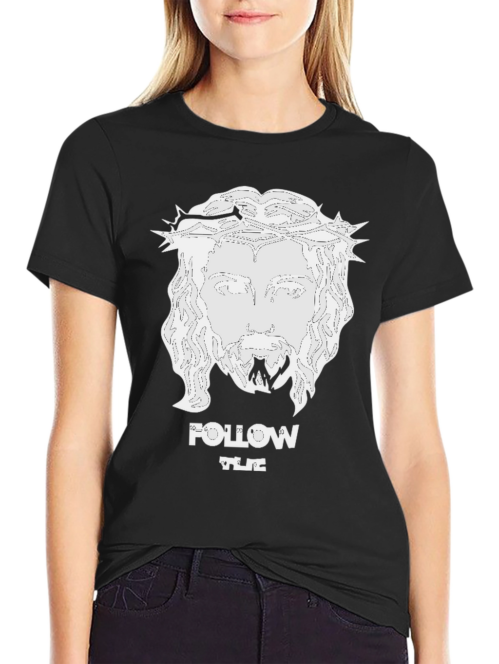 Follow The Light Graphic Tee - Black