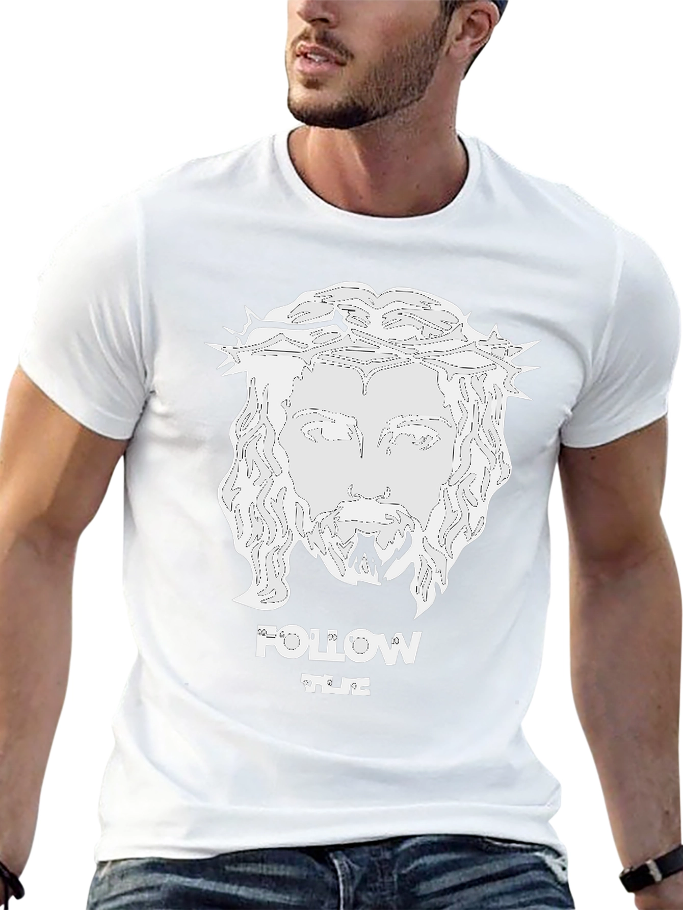 Follow The Light Graphic Tee - Black