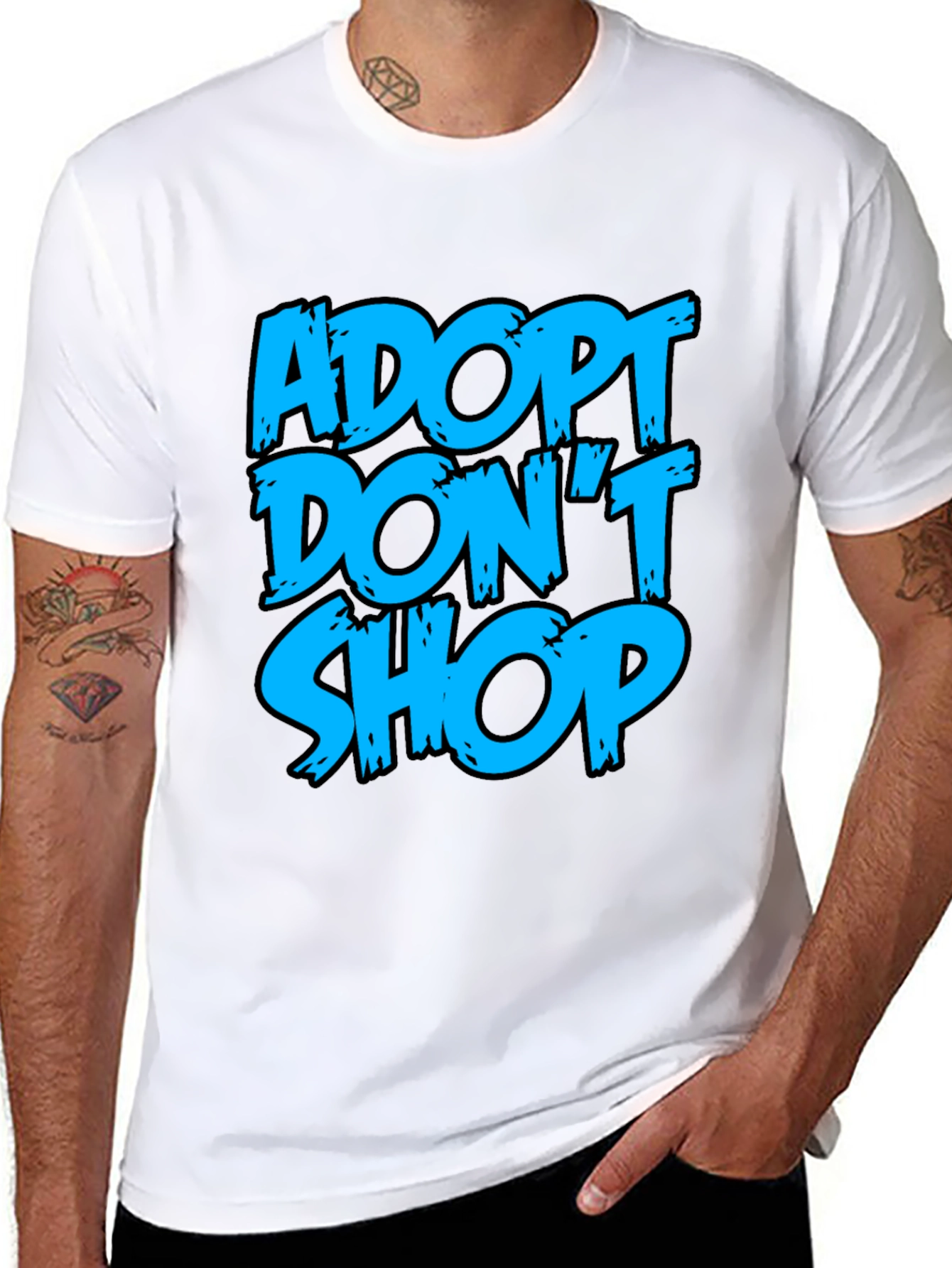 Adopt Dont Shop Graphic Tee