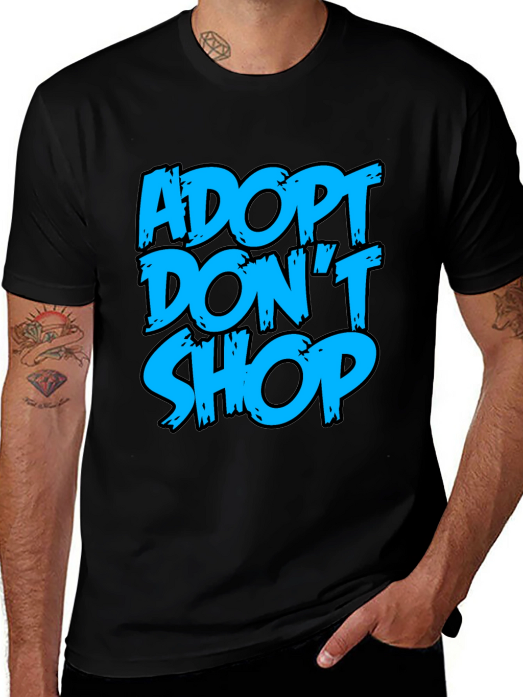 Adopt Dont Shop Graphic Tee