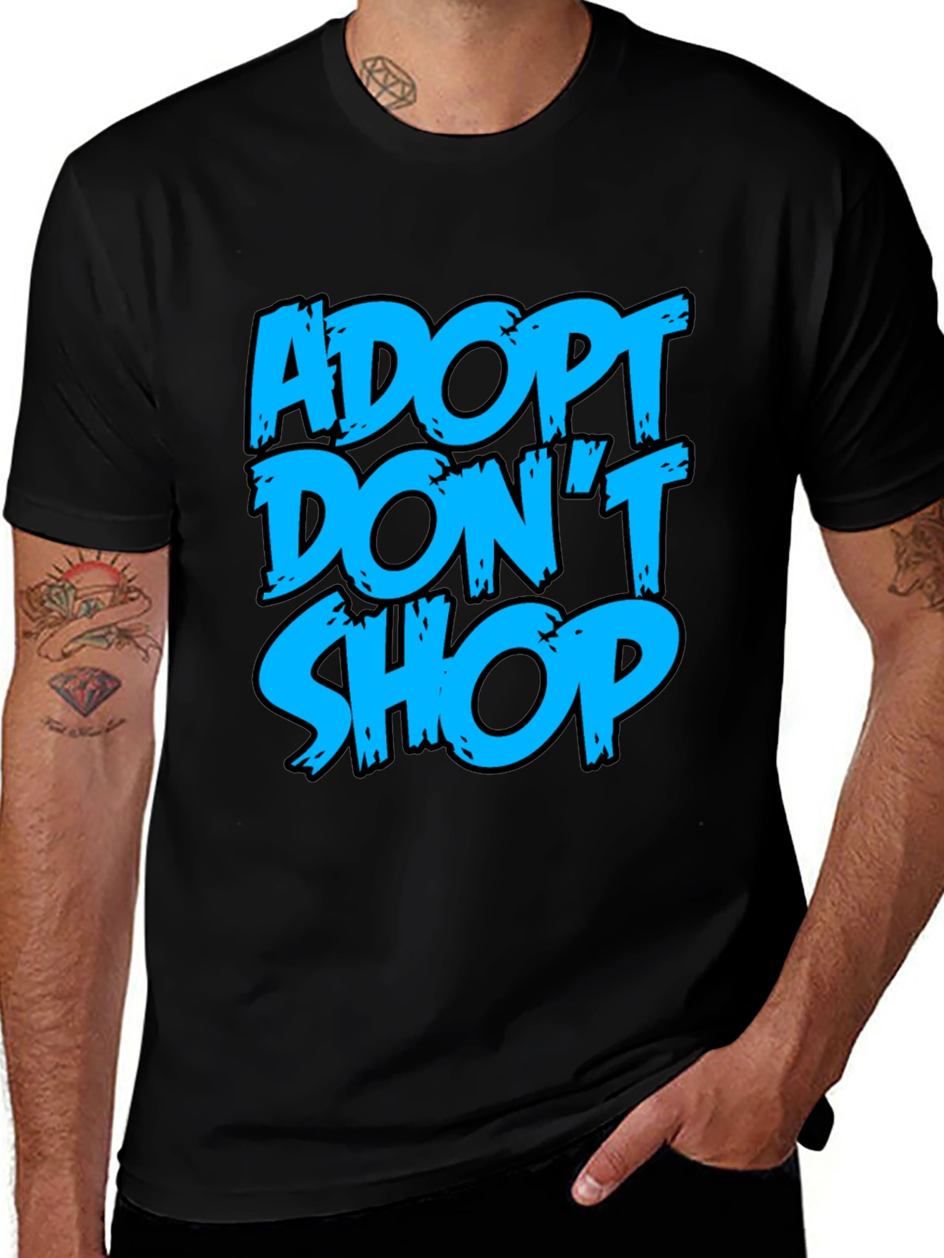 Adopt Dont Shop Graphic Tee