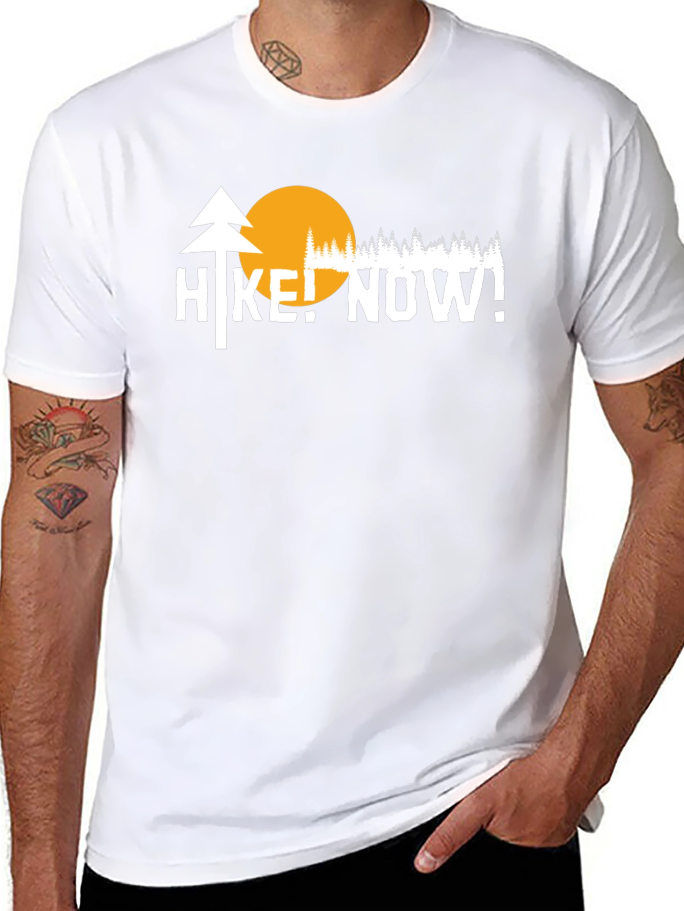Hike Now! Graphic Tee - Adventure Awaits!