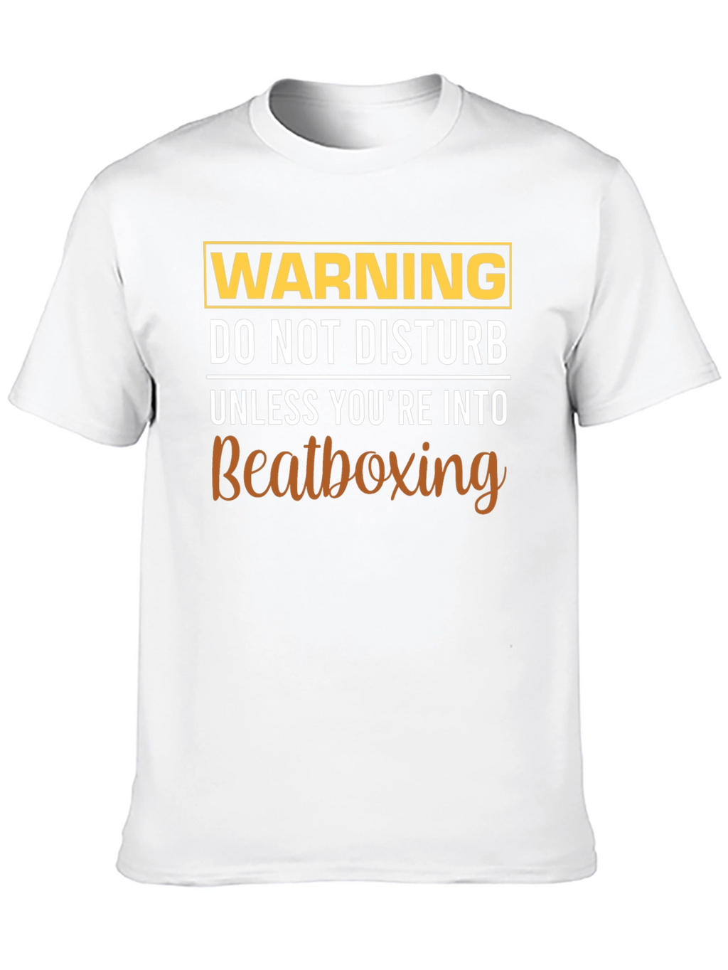 Warning Beatboxing T-Shirt Funny Tee
