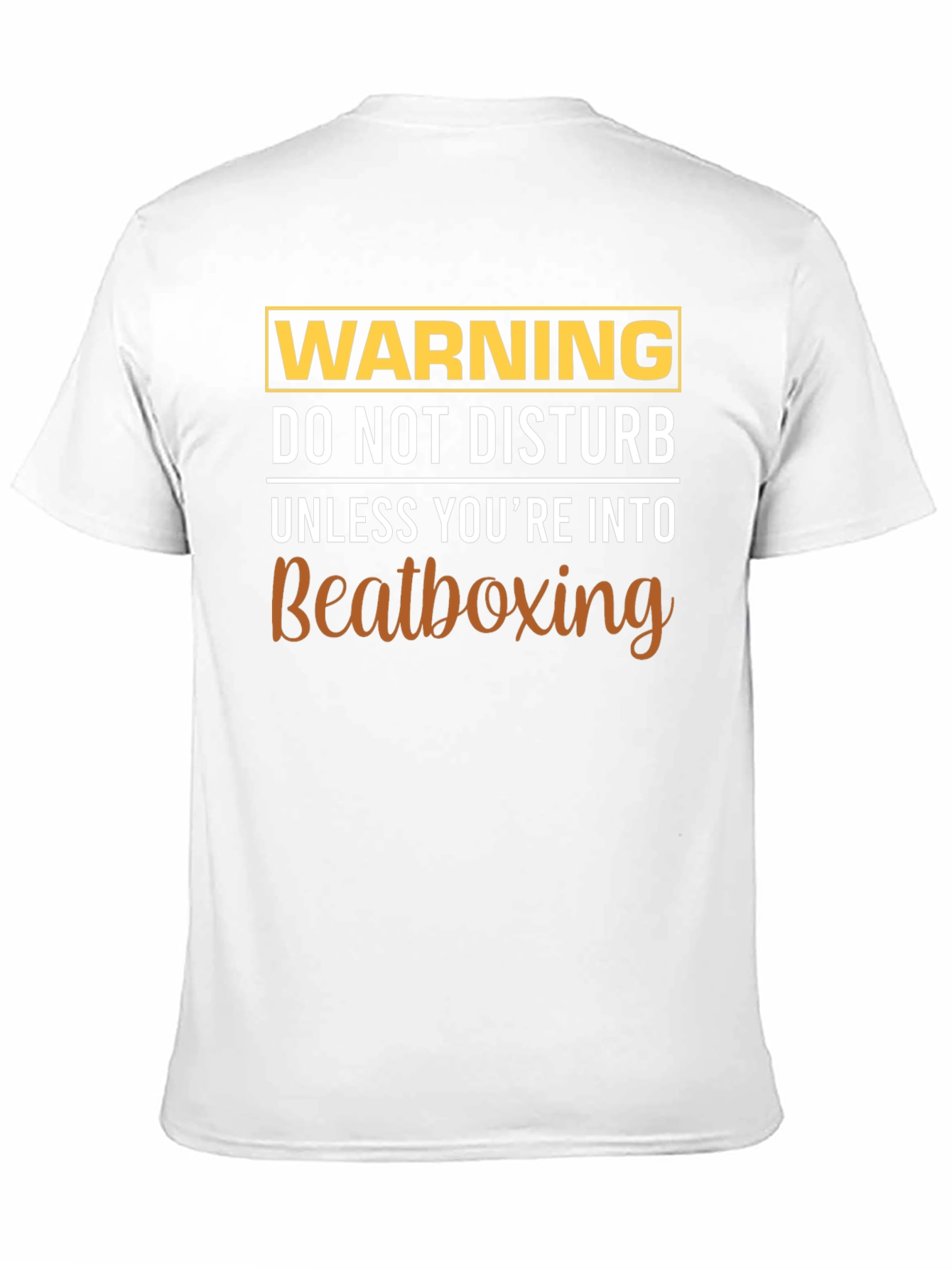 Warning Beatboxing T-Shirt Funny Tee