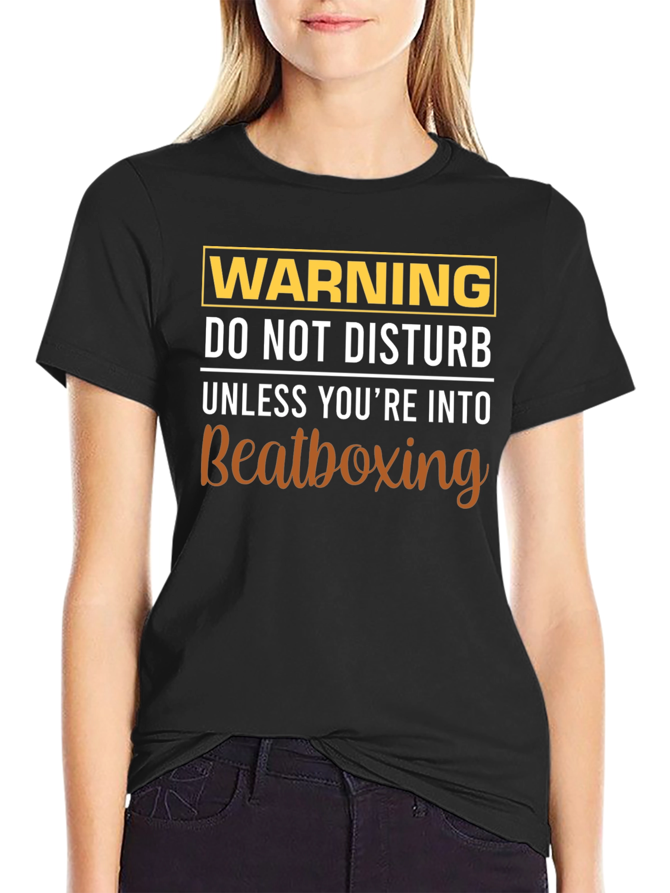 Warning Beatboxing T-Shirt Funny Tee