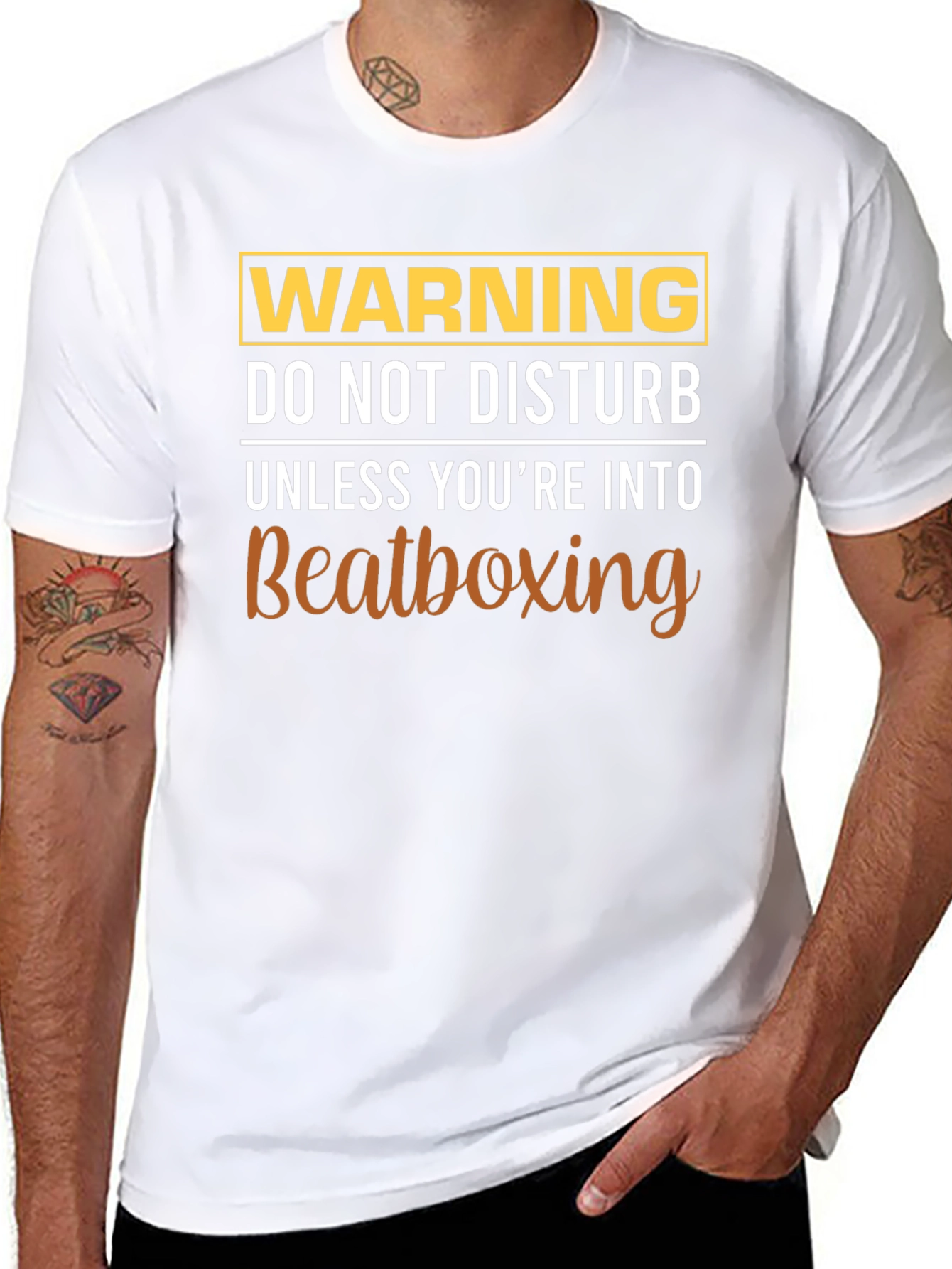 Warning Beatboxing T-Shirt Funny Tee