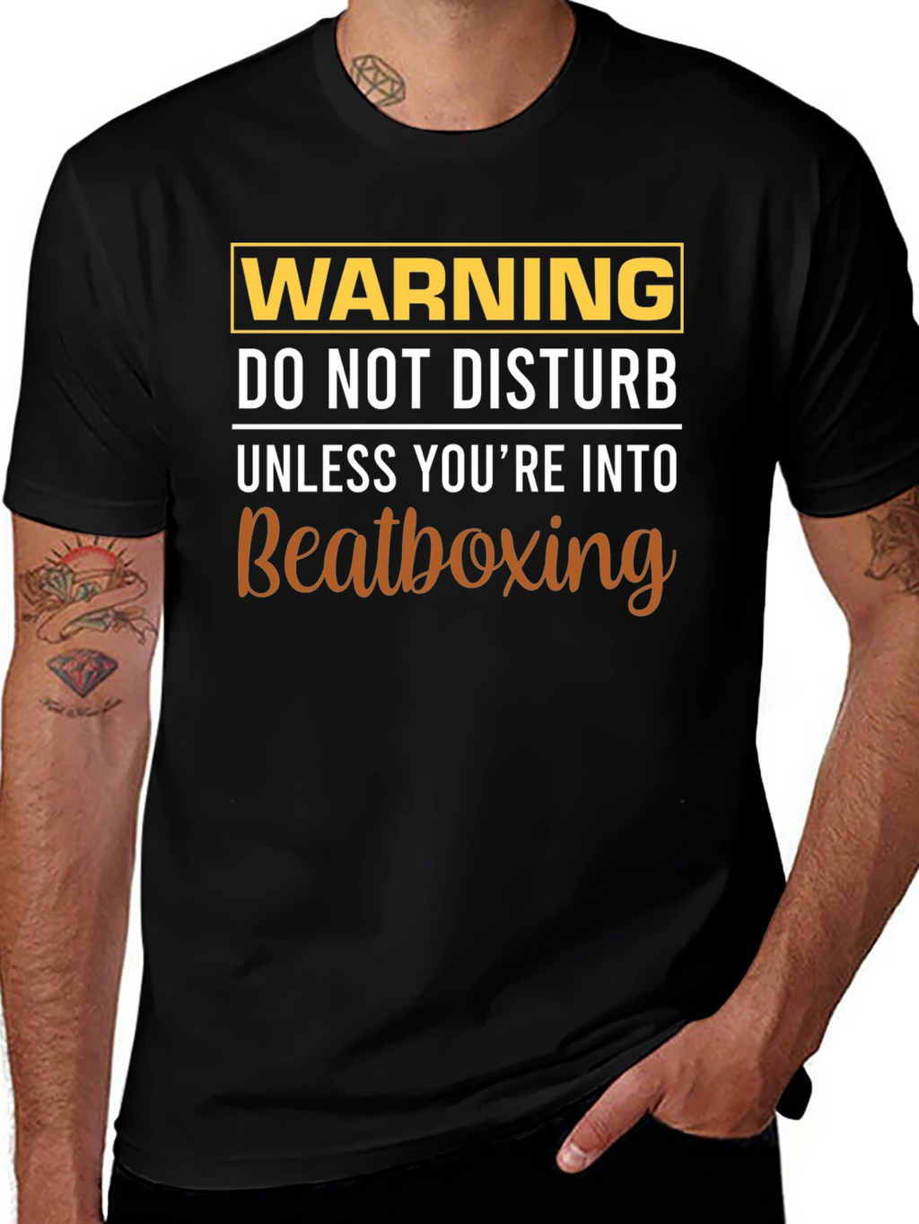Warning Beatboxing T-Shirt Funny Tee