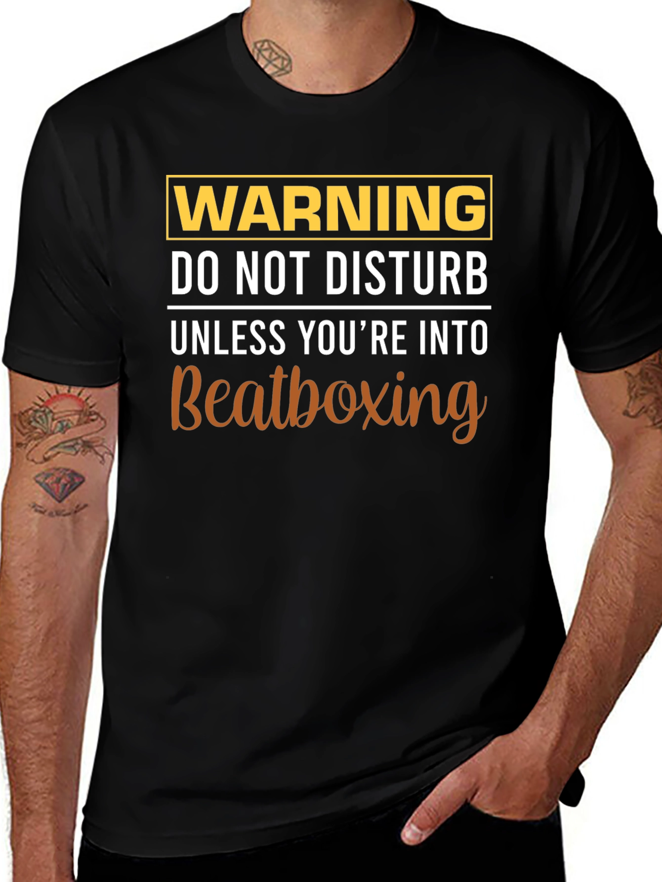 Warning Beatboxing T-Shirt Funny Tee