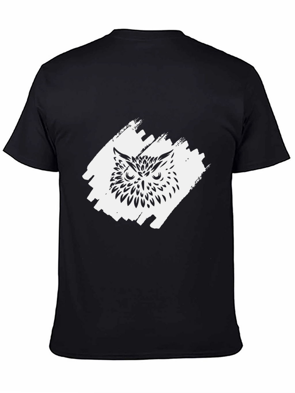 Black Owl Graphic Tee - Stylish Mens Casual T-Shirt