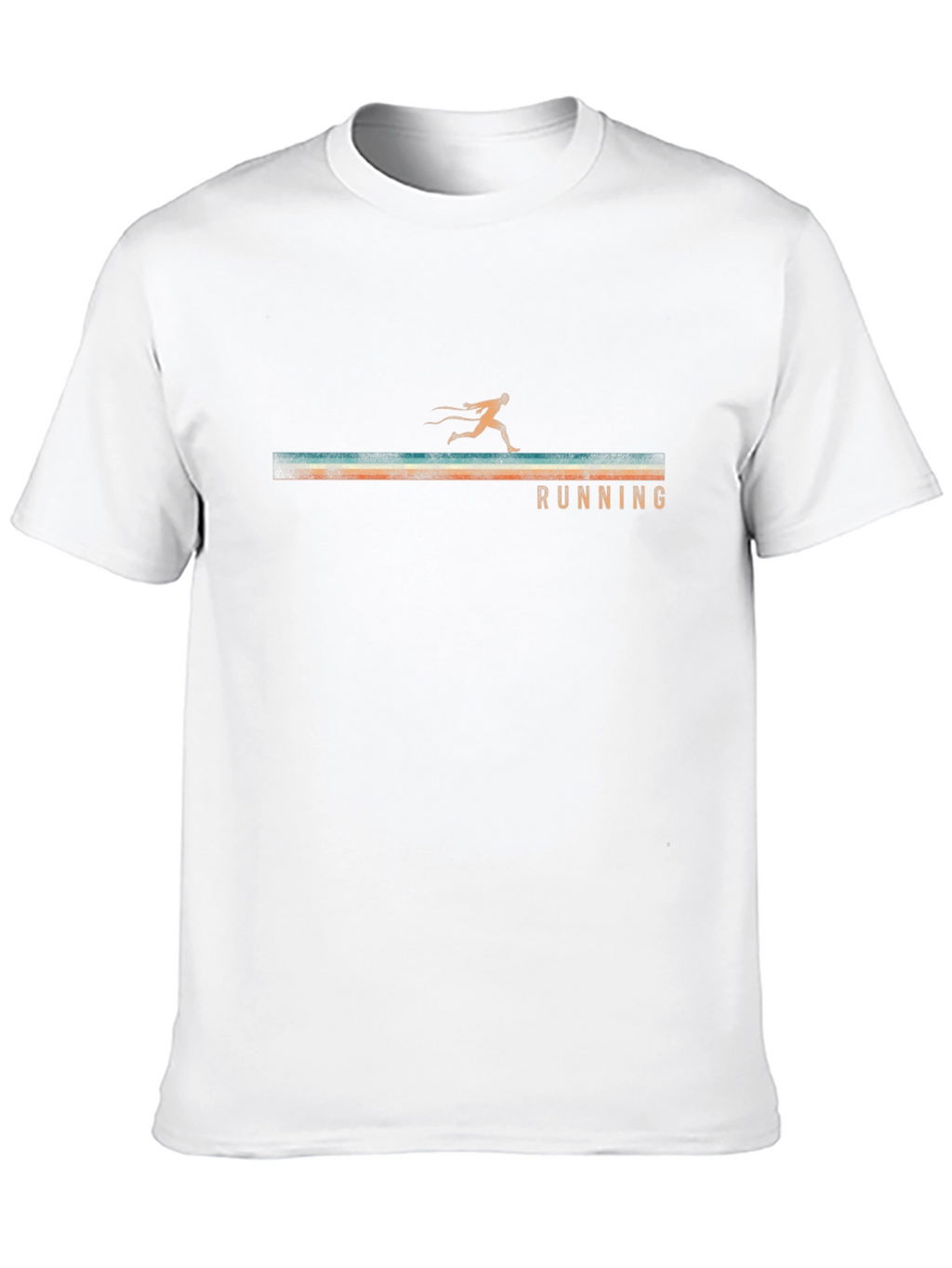 Retro Running Graphic Tee - Black Unisex T-Shirt