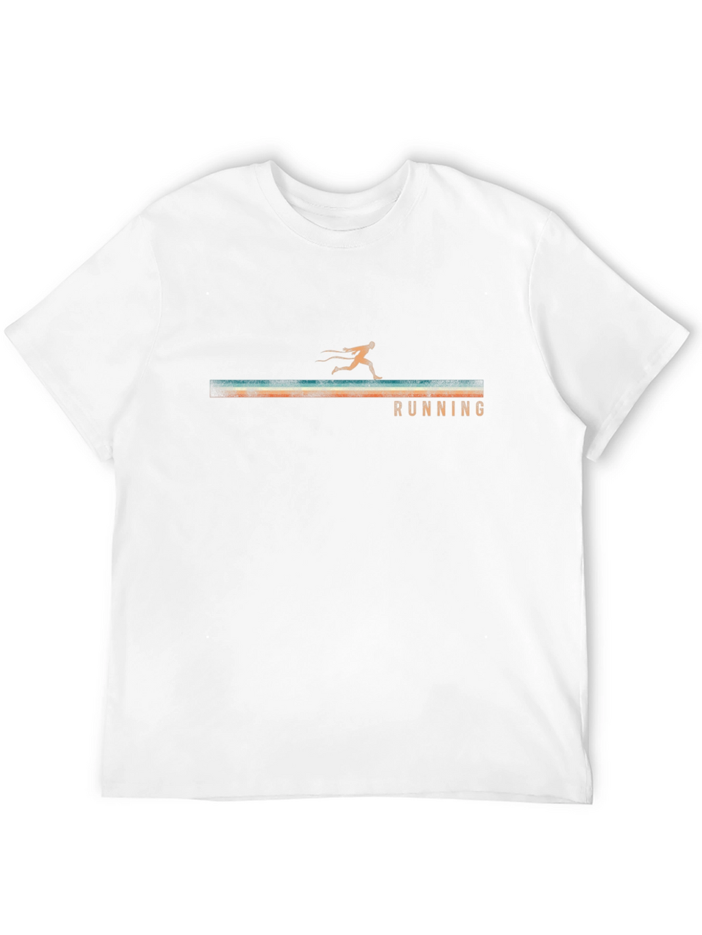 Retro Running Graphic Tee - Black Unisex T-Shirt