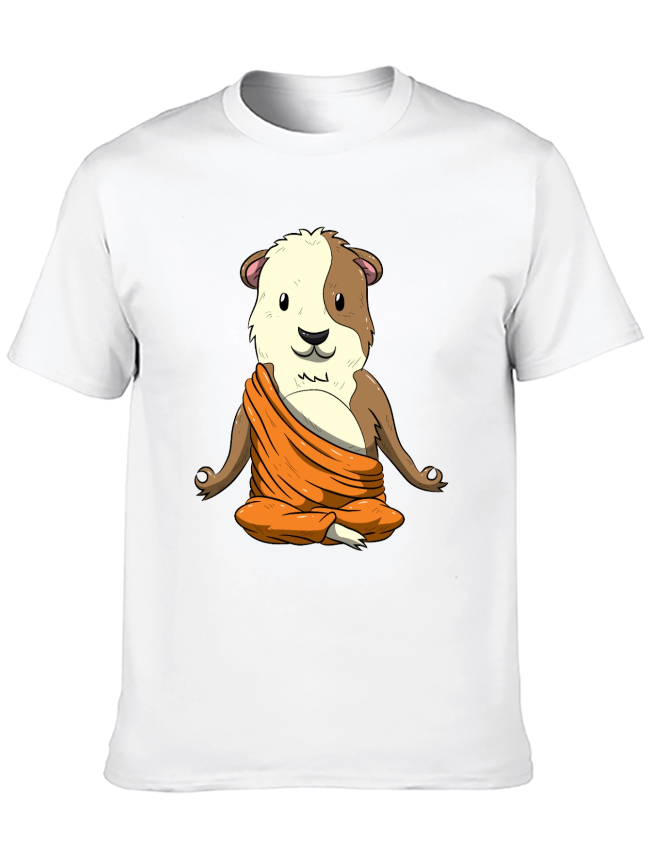 Zen Guinea Pig T-Shirt: Meditating Rodent Tee