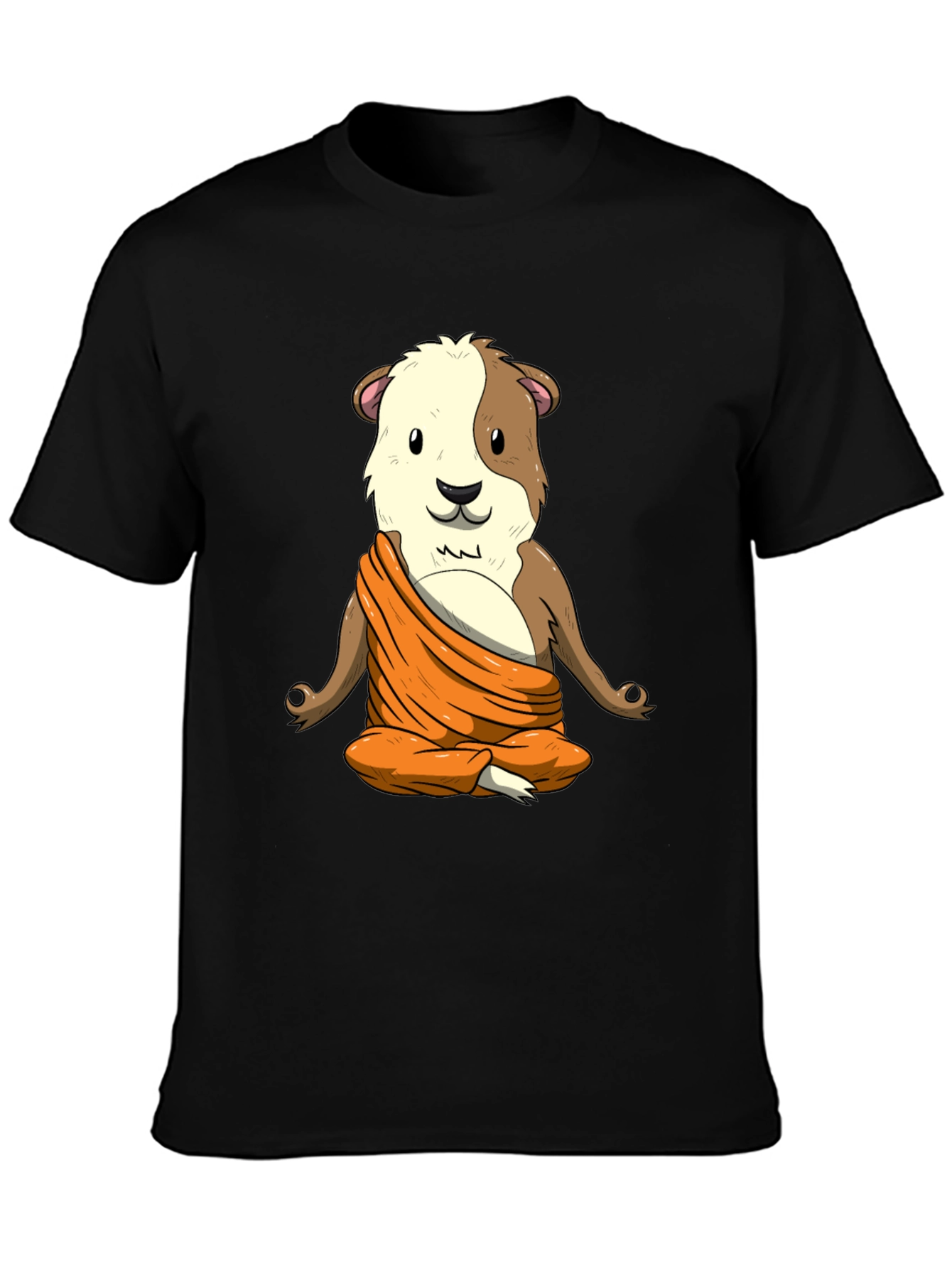 Zen Guinea Pig T-Shirt: Meditating Rodent Tee