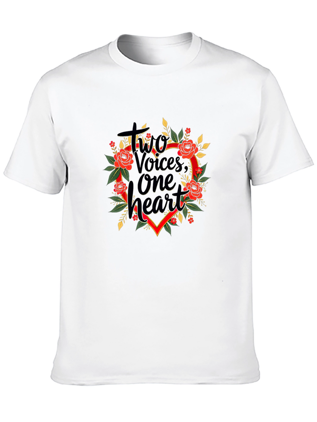 Two Voices One Heart Graphic T-Shirt