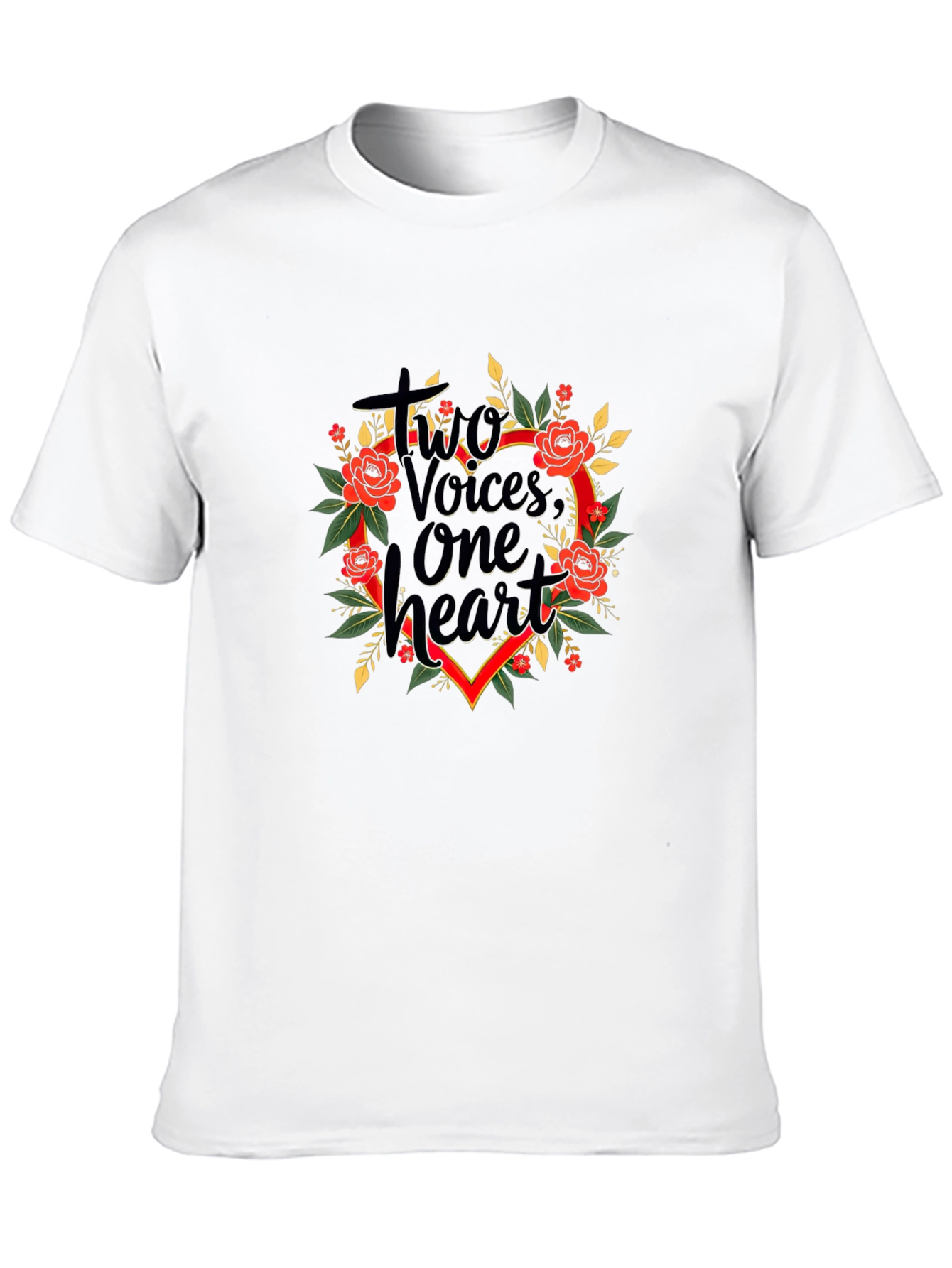 Two Voices One Heart Graphic T-Shirt
