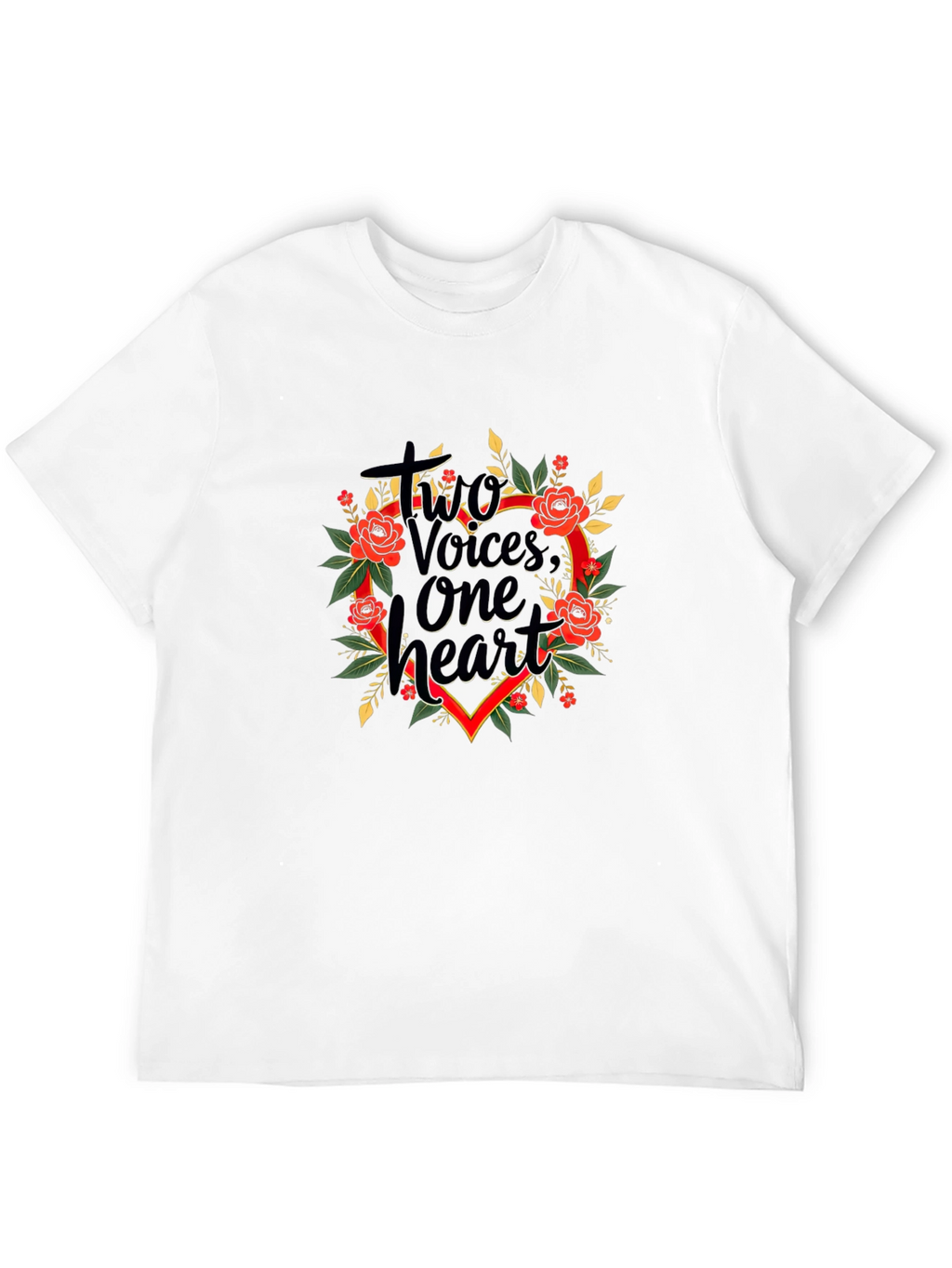 Two Voices One Heart Graphic T-Shirt