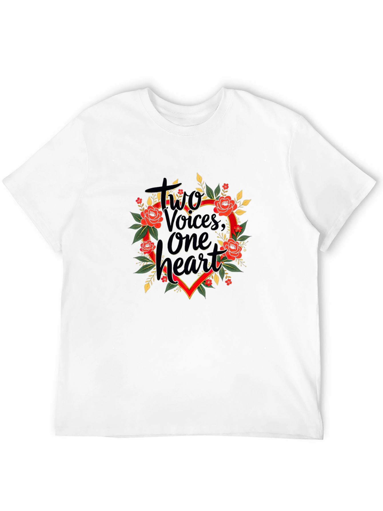 Two Voices One Heart Graphic T-Shirt