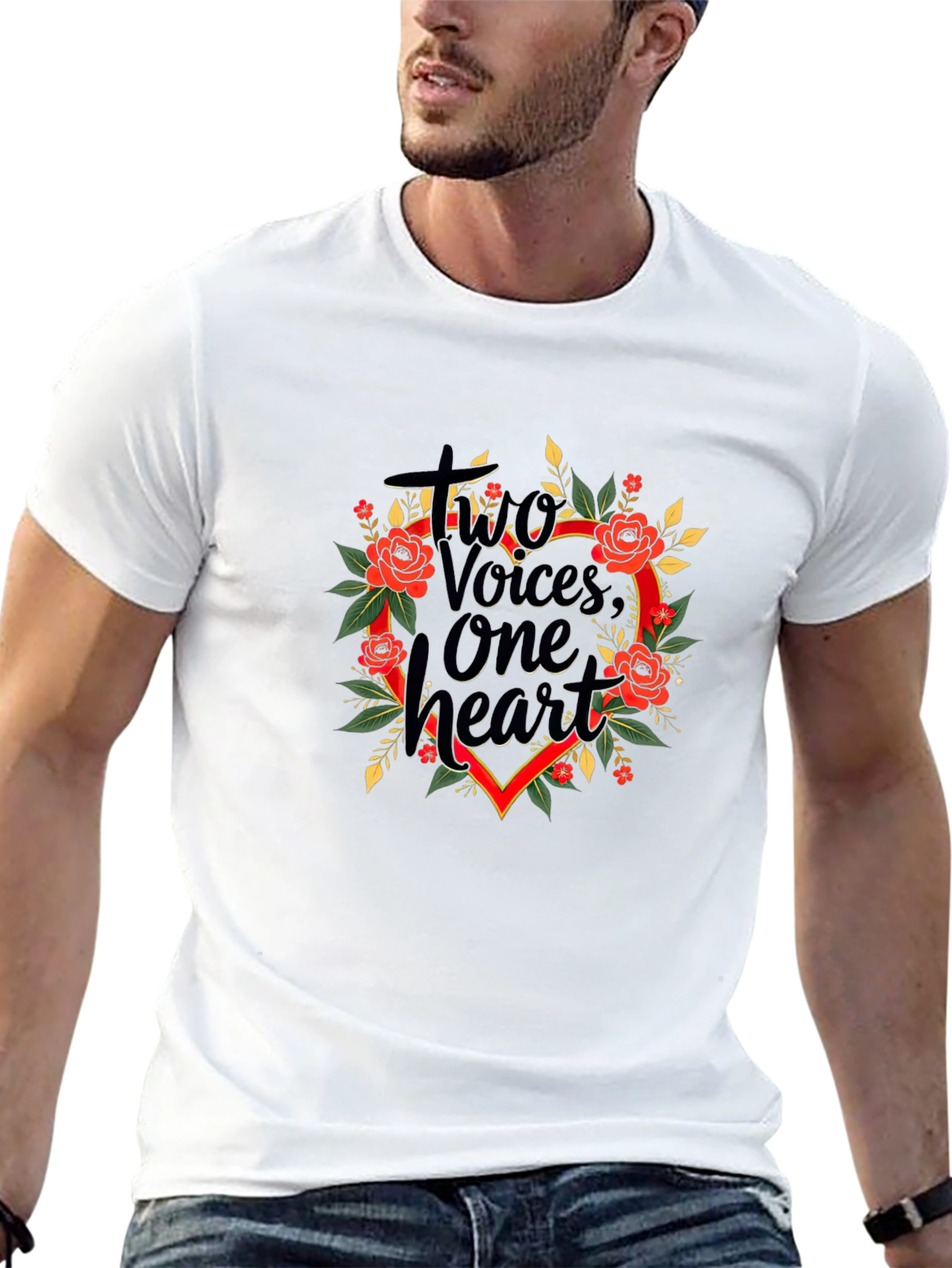 Two Voices One Heart Graphic T-Shirt
