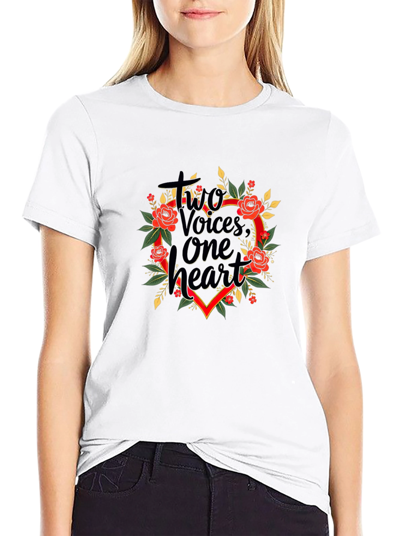 Two Voices One Heart Graphic T-Shirt