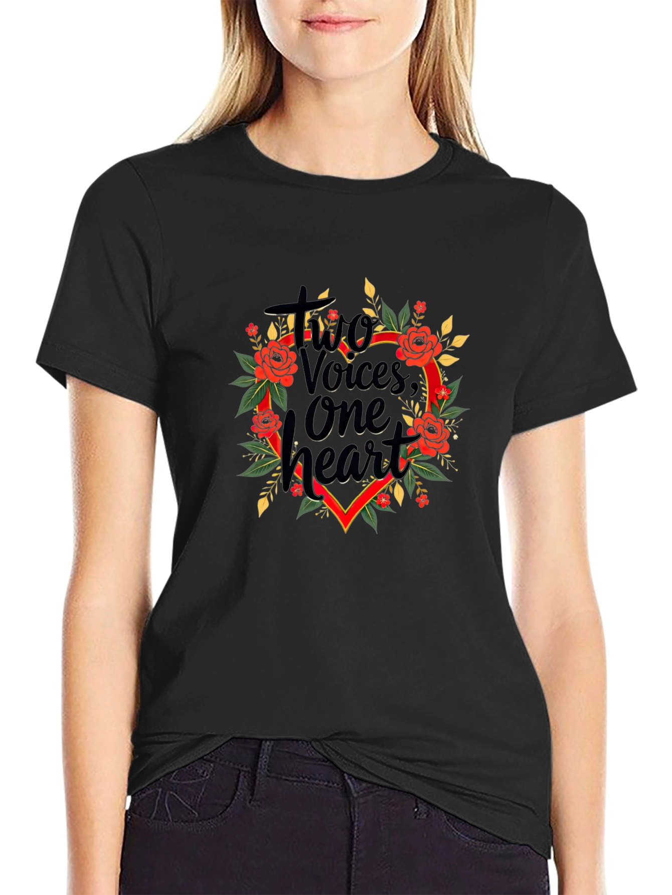 Two Voices One Heart Graphic T-Shirt