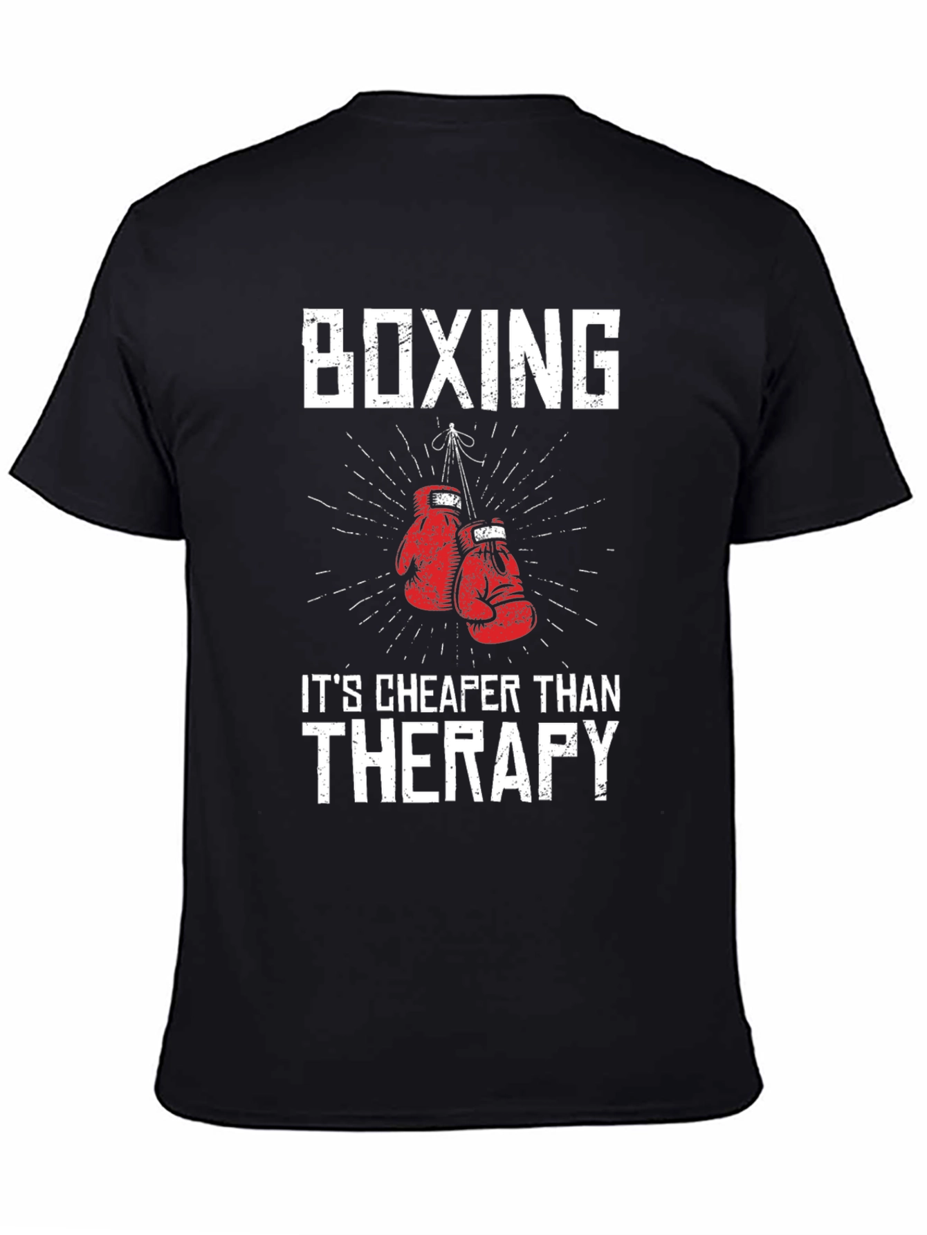Boxing Therapy T-Shirt - Funny Workout Tee
