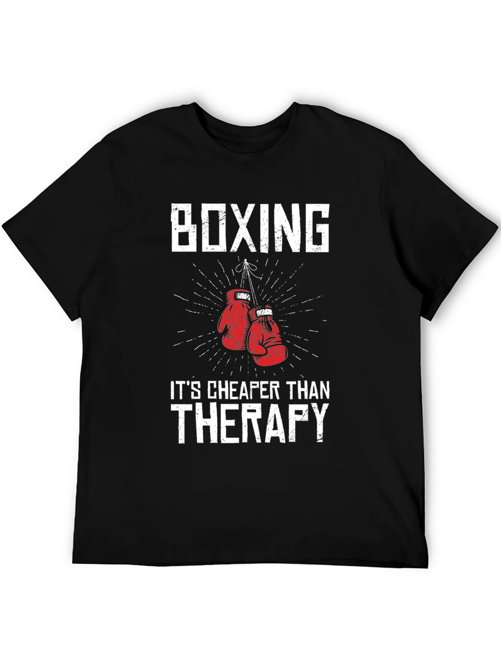 Boxing Therapy T-Shirt - Funny Workout Tee