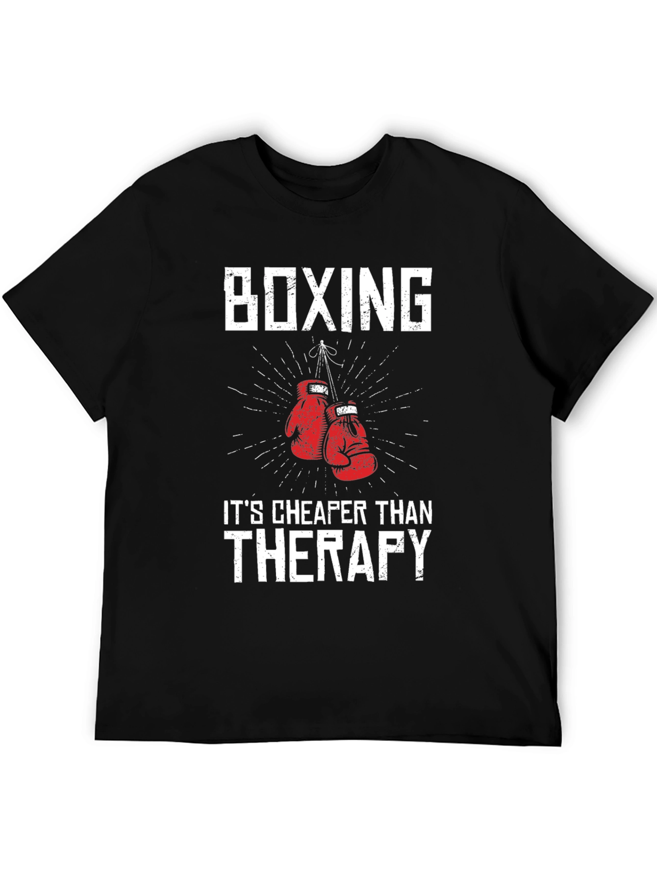Boxing Therapy T-Shirt - Funny Workout Tee