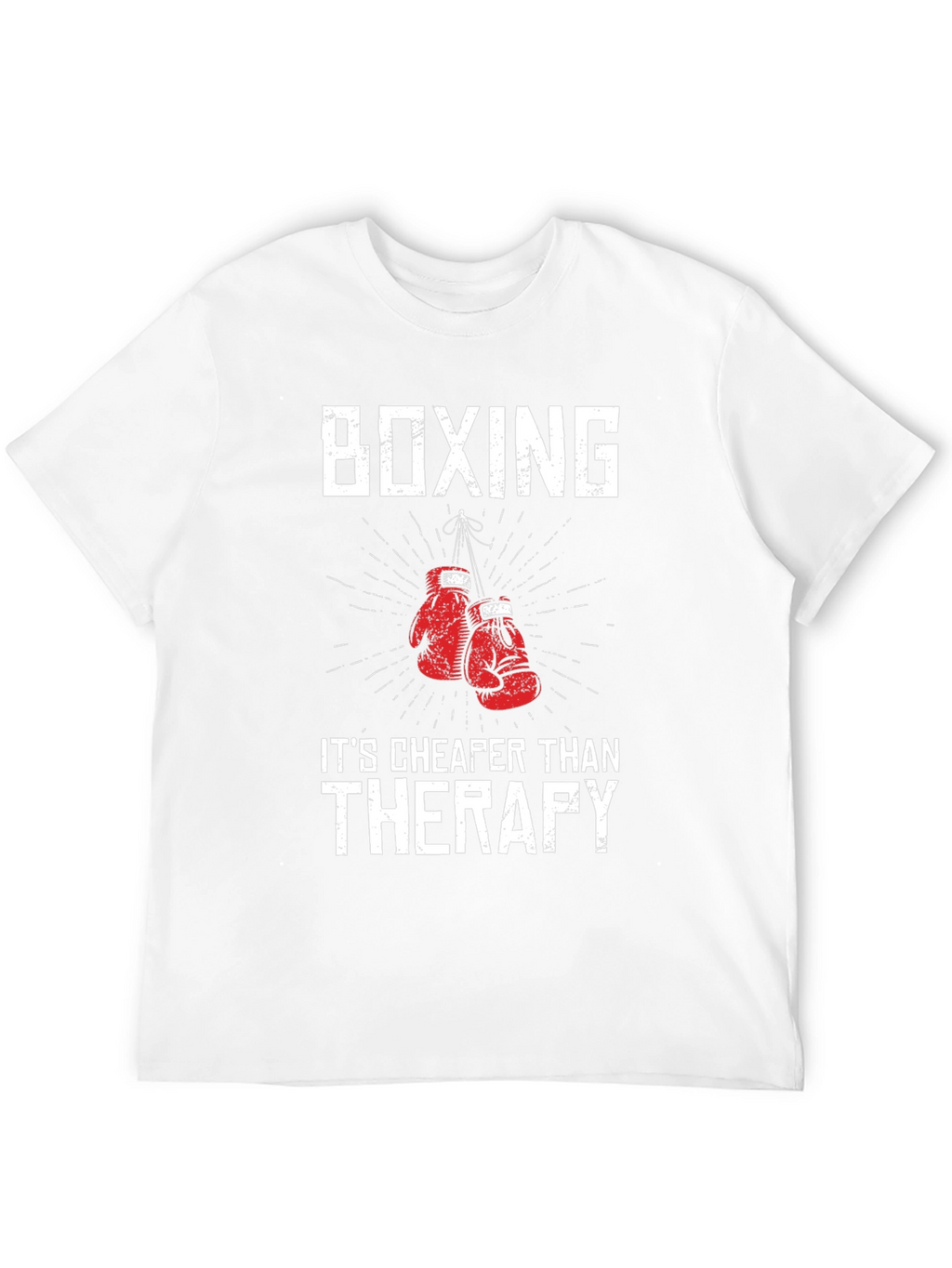 Boxing Therapy T-Shirt - Funny Workout Tee