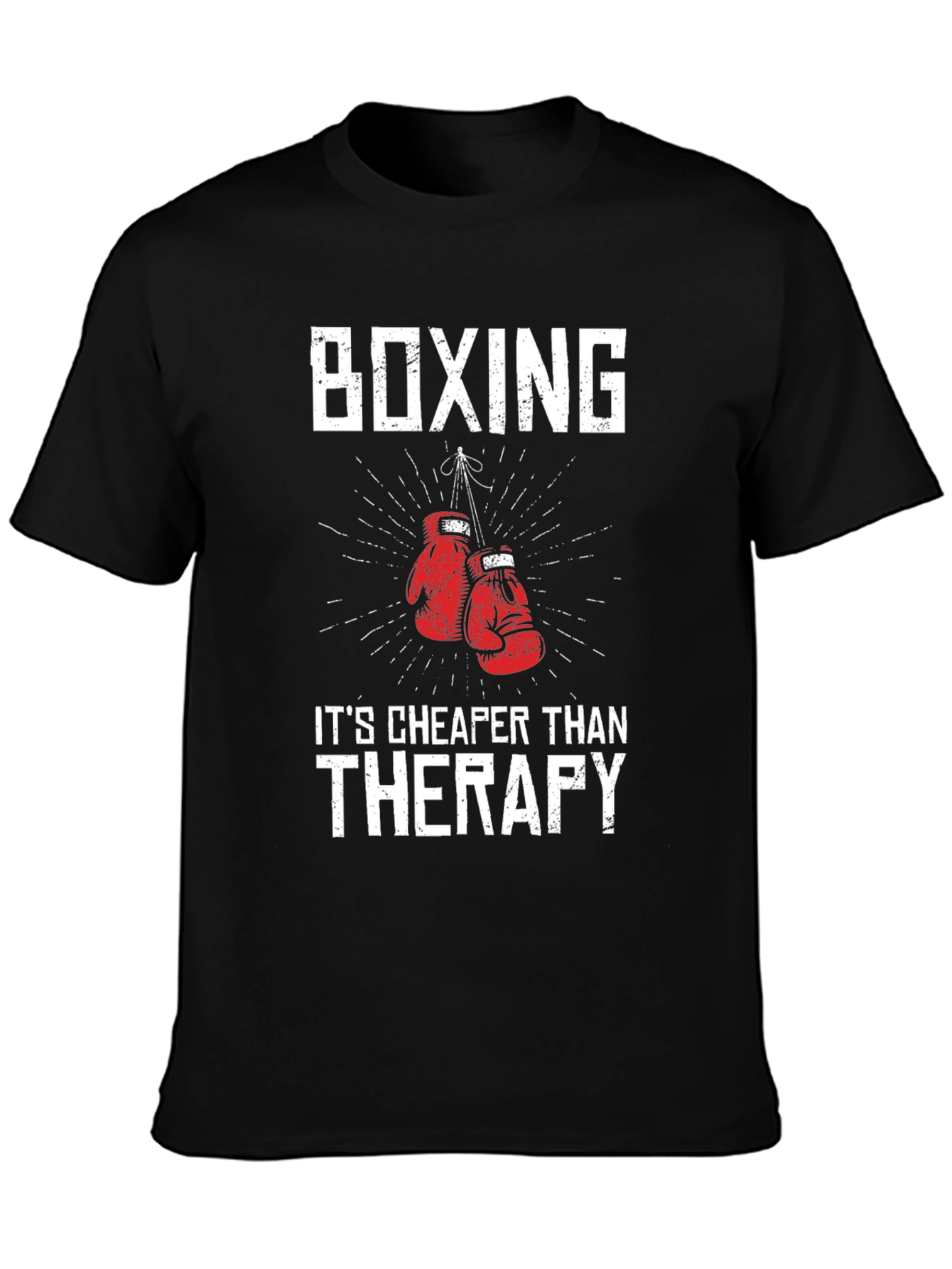 Boxing Therapy T-Shirt - Funny Workout Tee