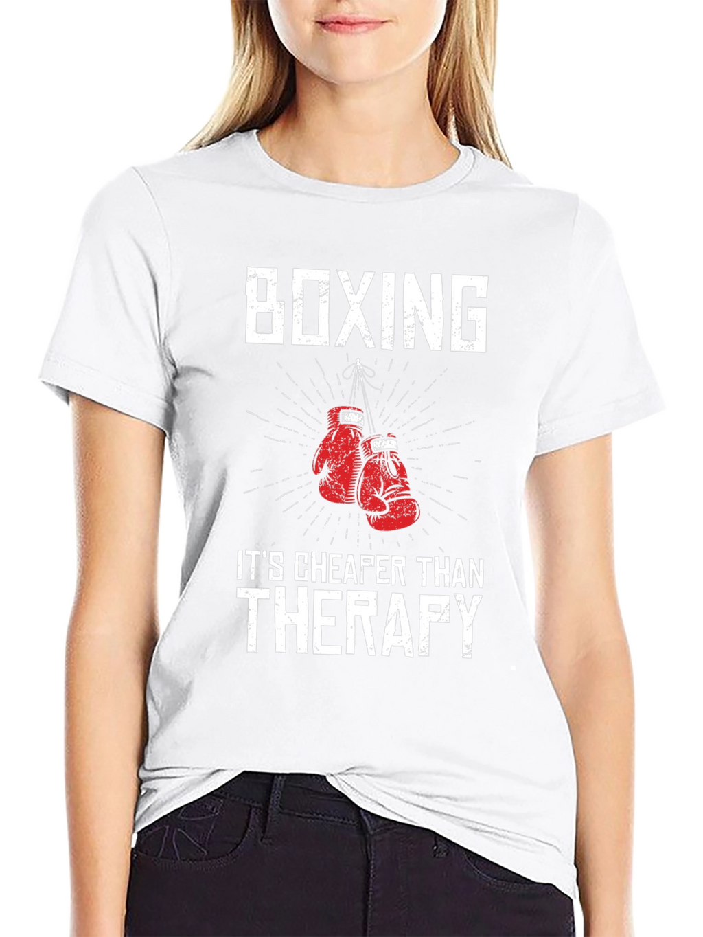 Boxing Therapy T-Shirt - Funny Workout Tee