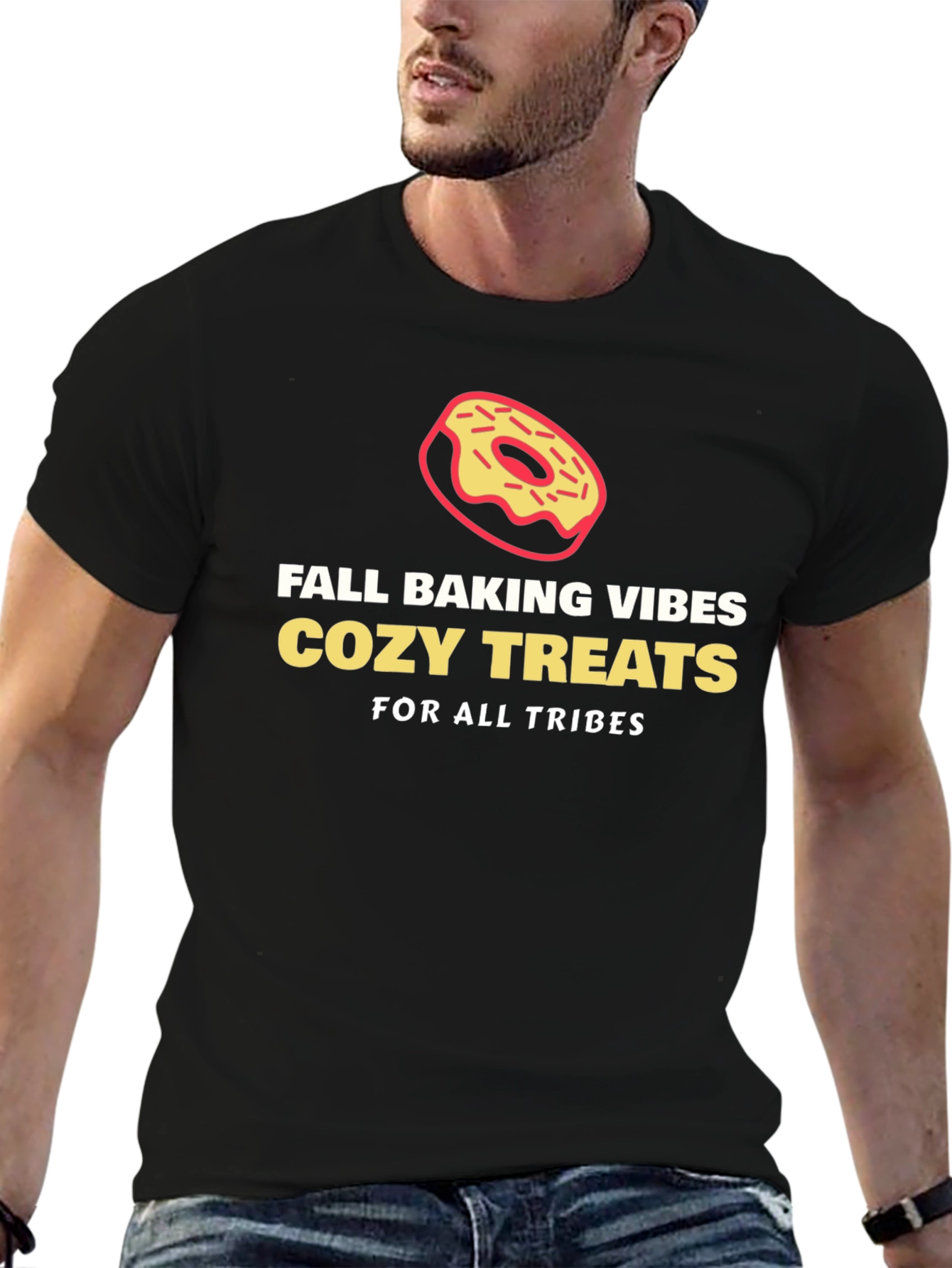 Fall Baking Vibes Cozy Treats Graphic T-Shirt