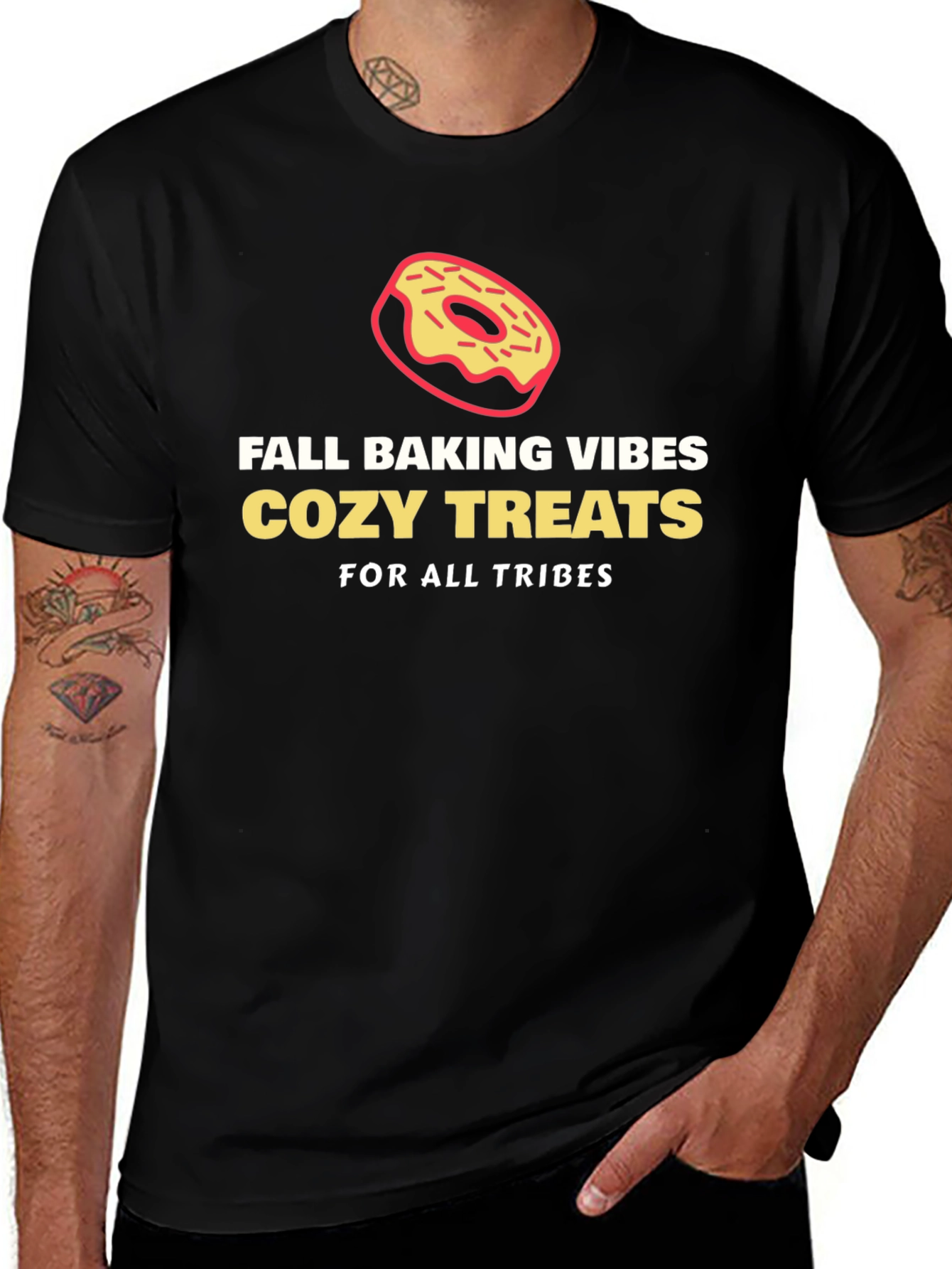 Fall Baking Vibes Cozy Treats Graphic T-Shirt