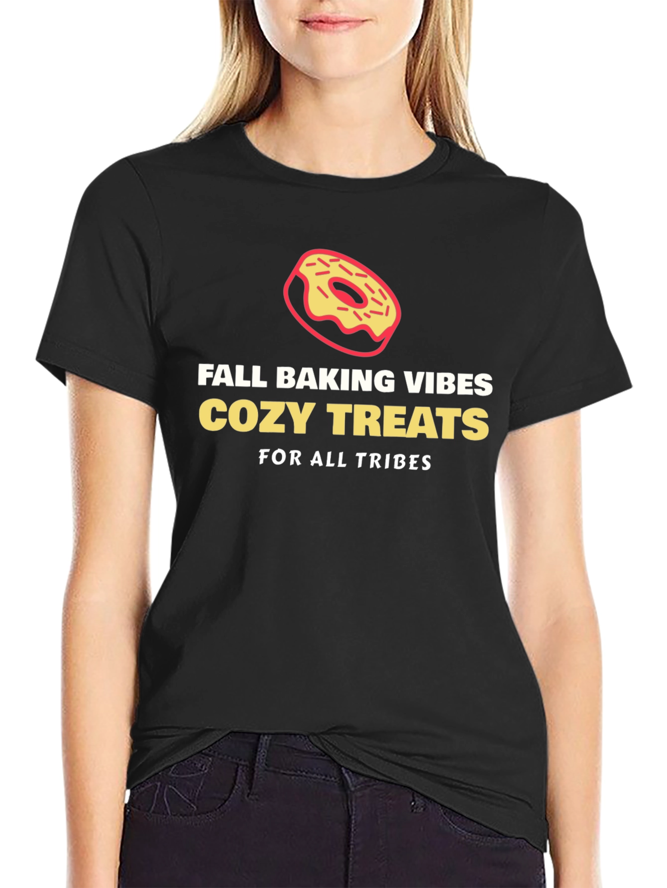 Fall Baking Vibes Cozy Treats Graphic T-Shirt