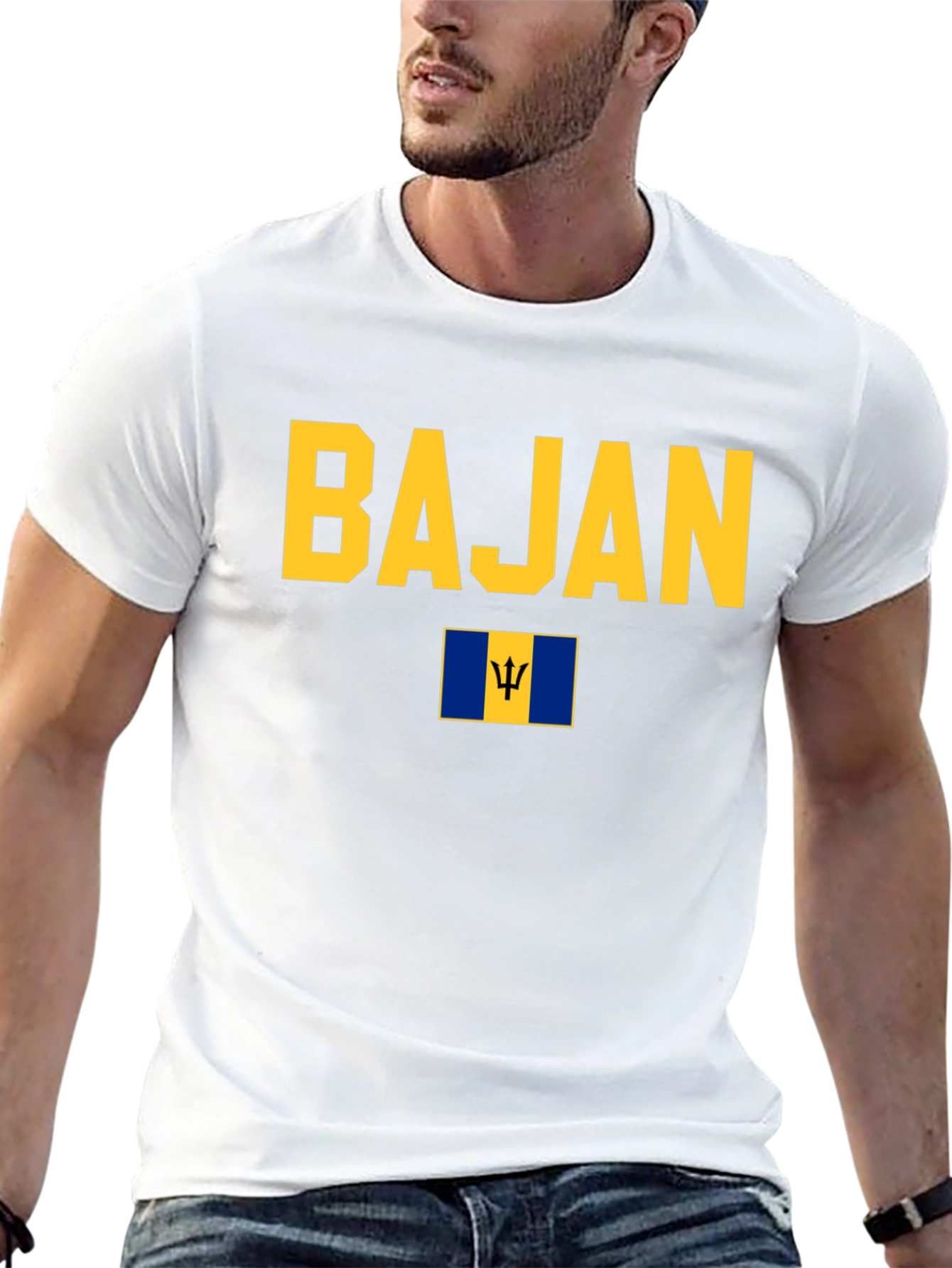 Bajan Pride T-Shirt - Barbados Flag Tee