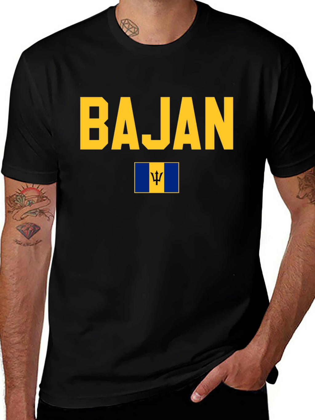 Bajan Pride T-Shirt - Barbados Flag Tee