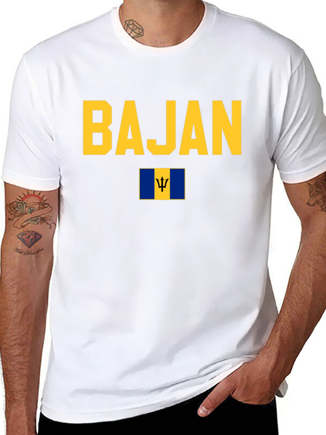 Bajan Pride T-Shirt - Barbados Flag Tee