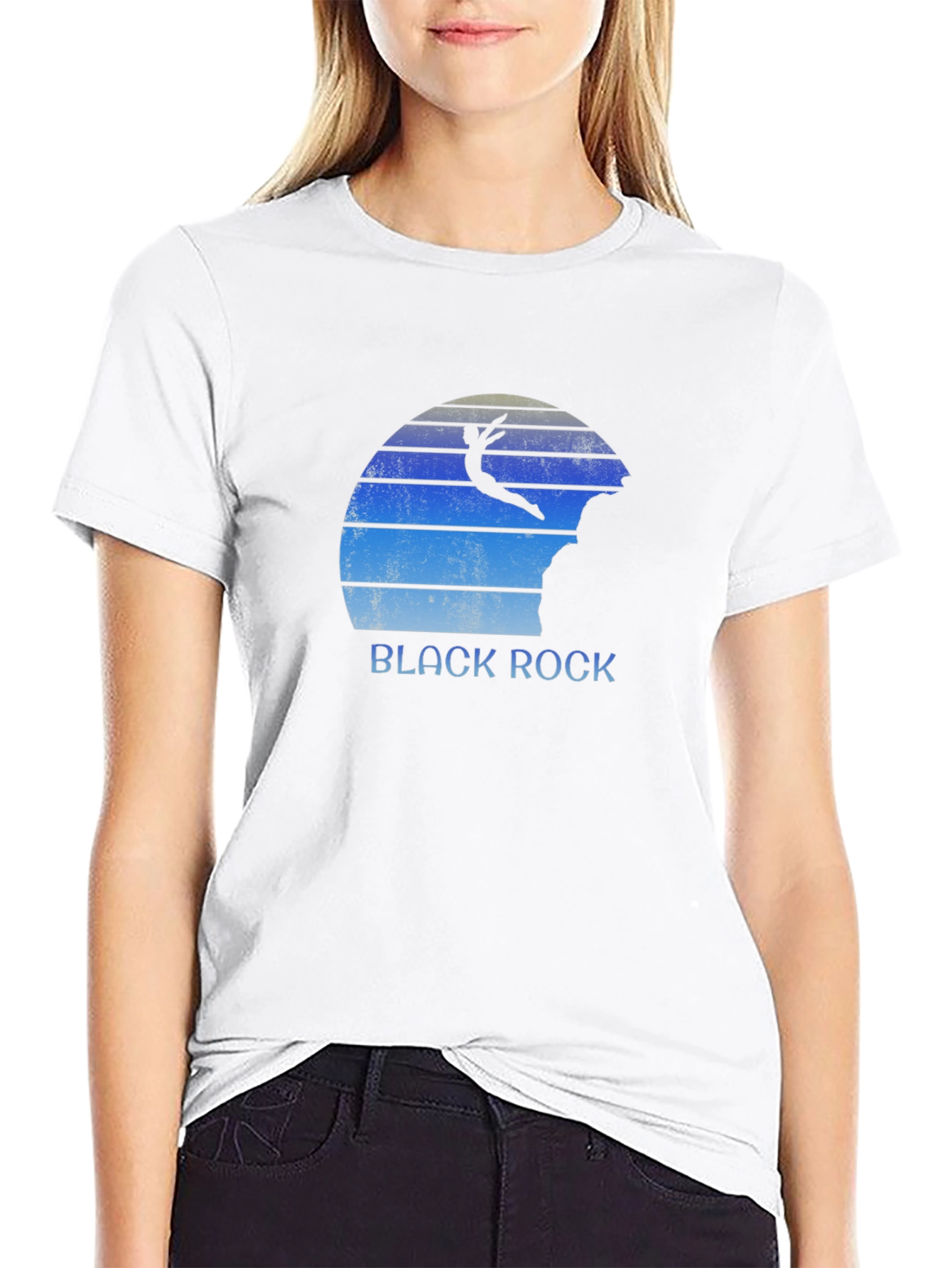 Black Rock Cliff Diver Graphic T-Shirt
