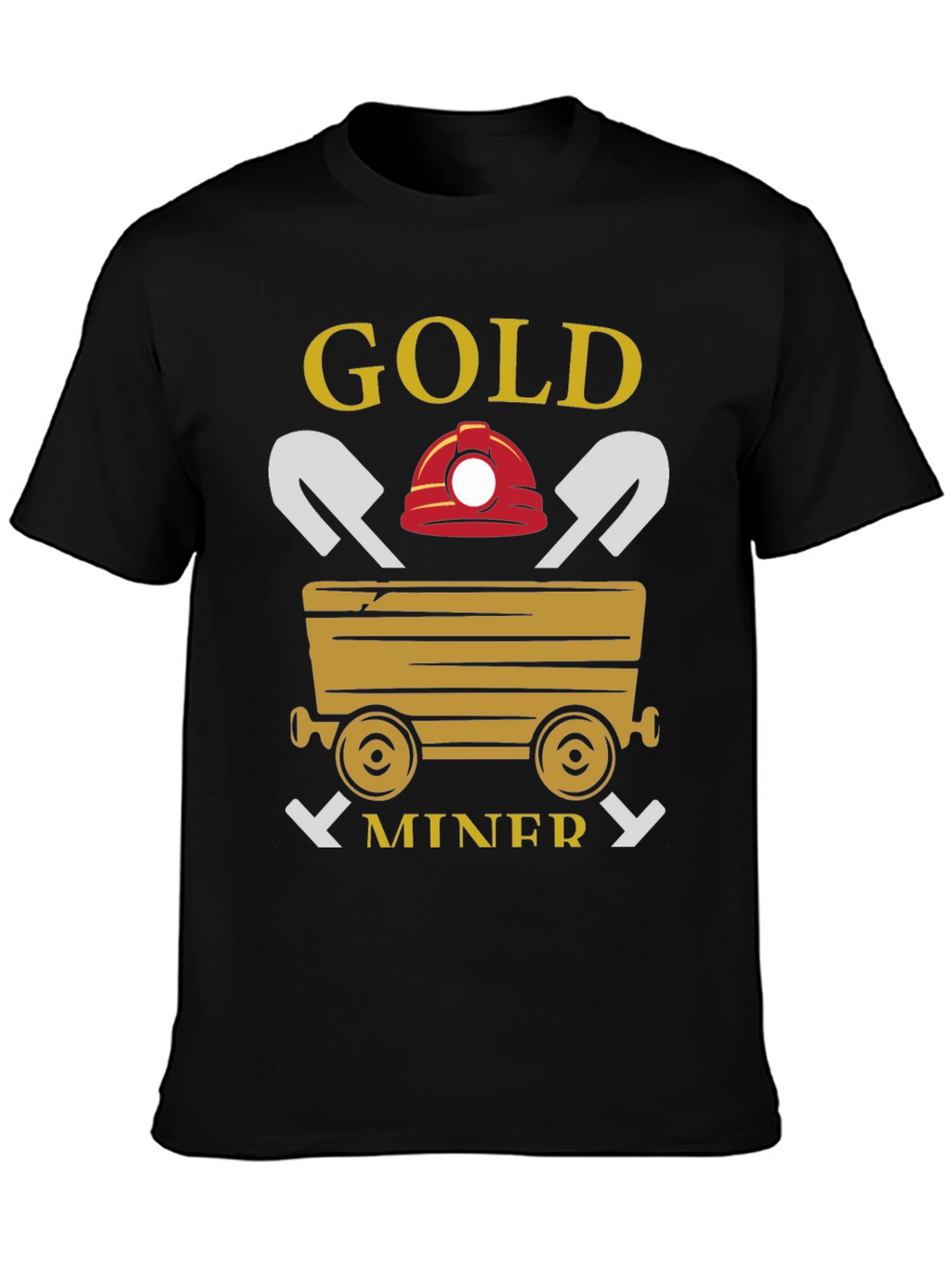Gold Miner Graphic T-Shirt - Black