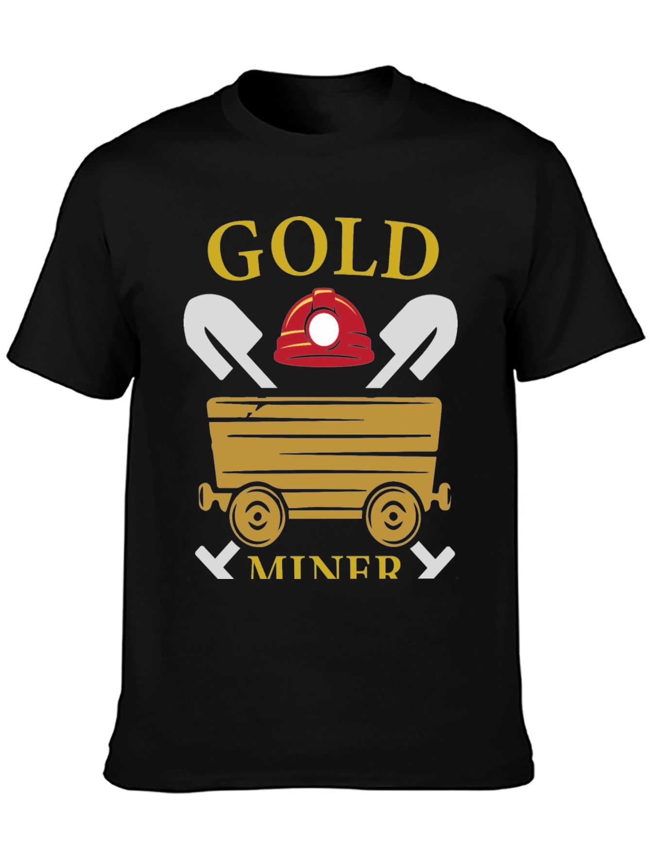 Gold Miner Graphic T-Shirt - Black