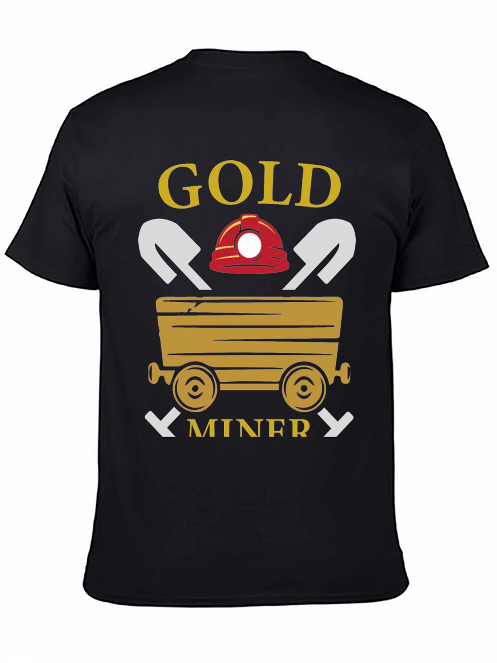 Gold Miner Graphic T-Shirt - Black