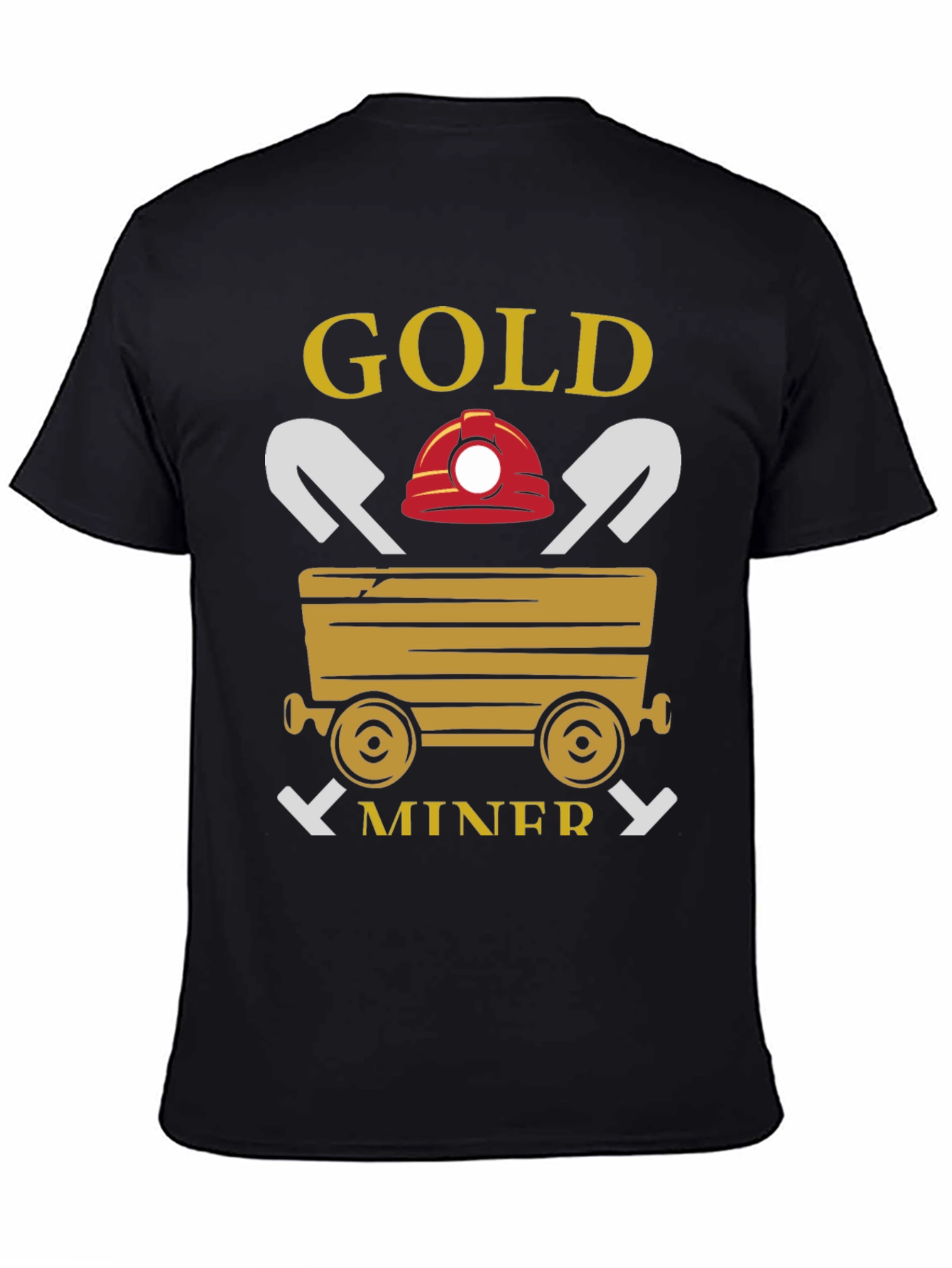 Gold Miner Graphic T-Shirt - Black