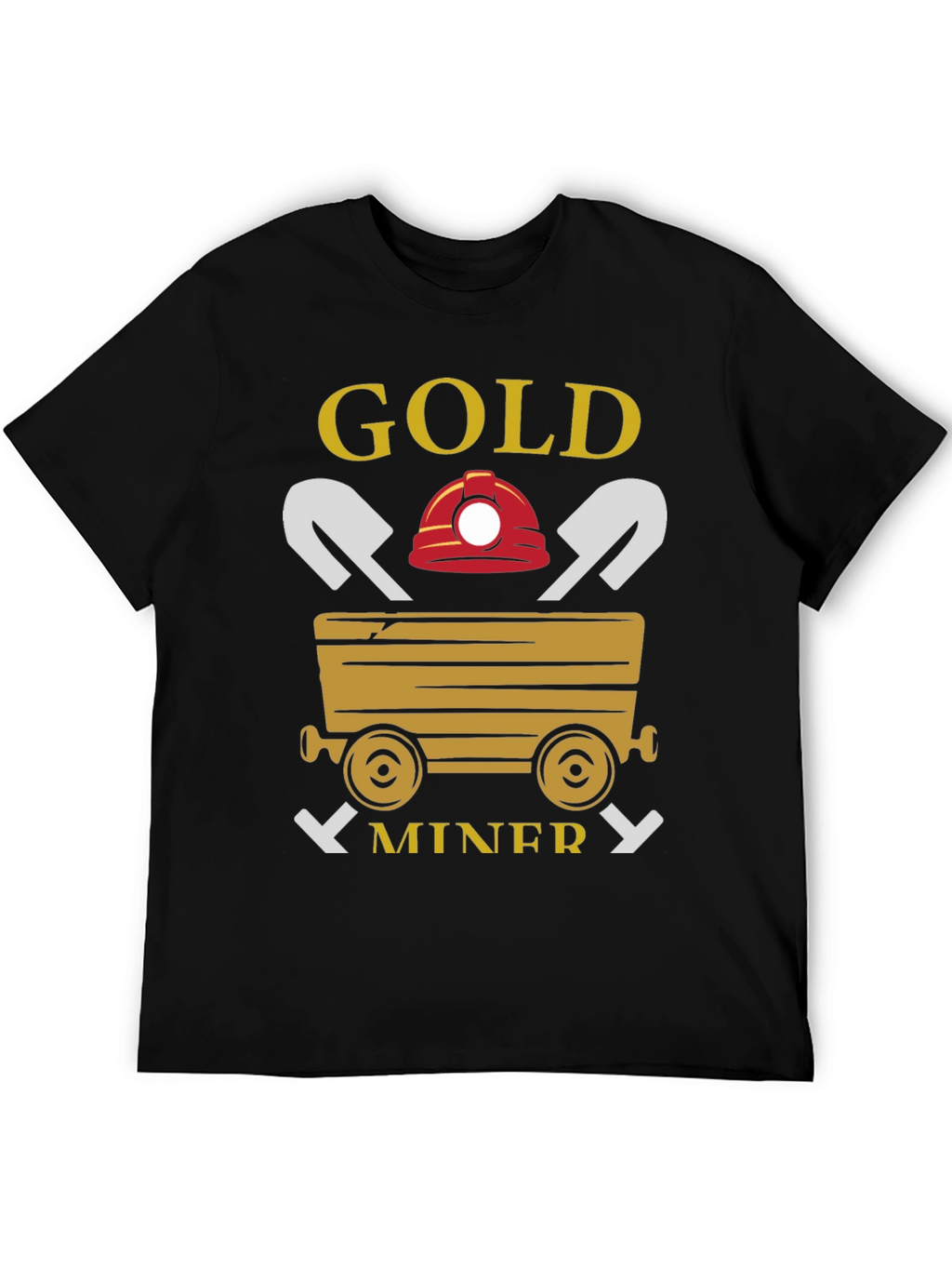 Gold Miner Graphic T-Shirt - Black