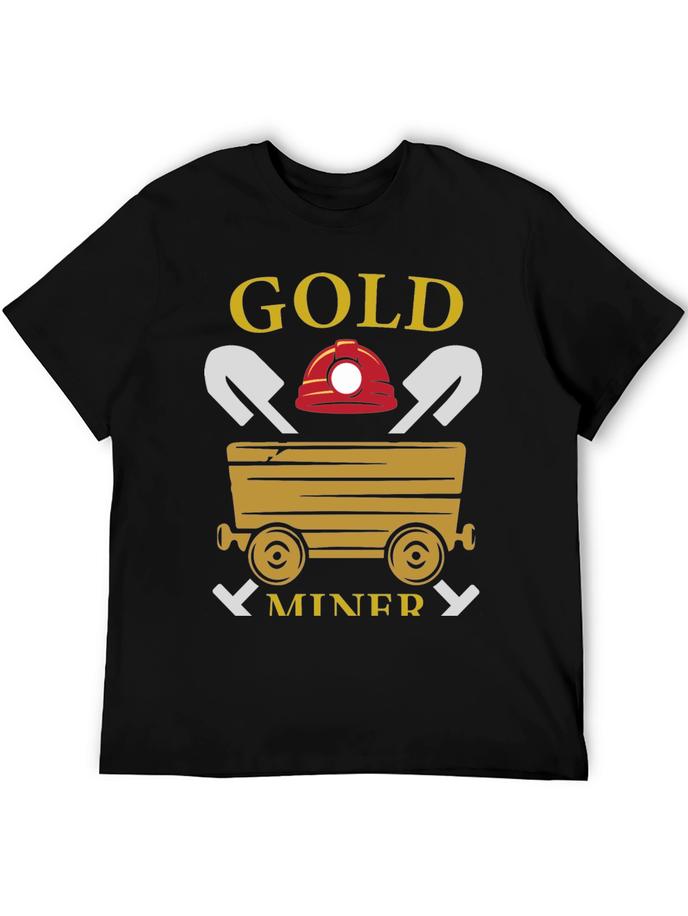 Gold Miner Graphic T-Shirt - Black