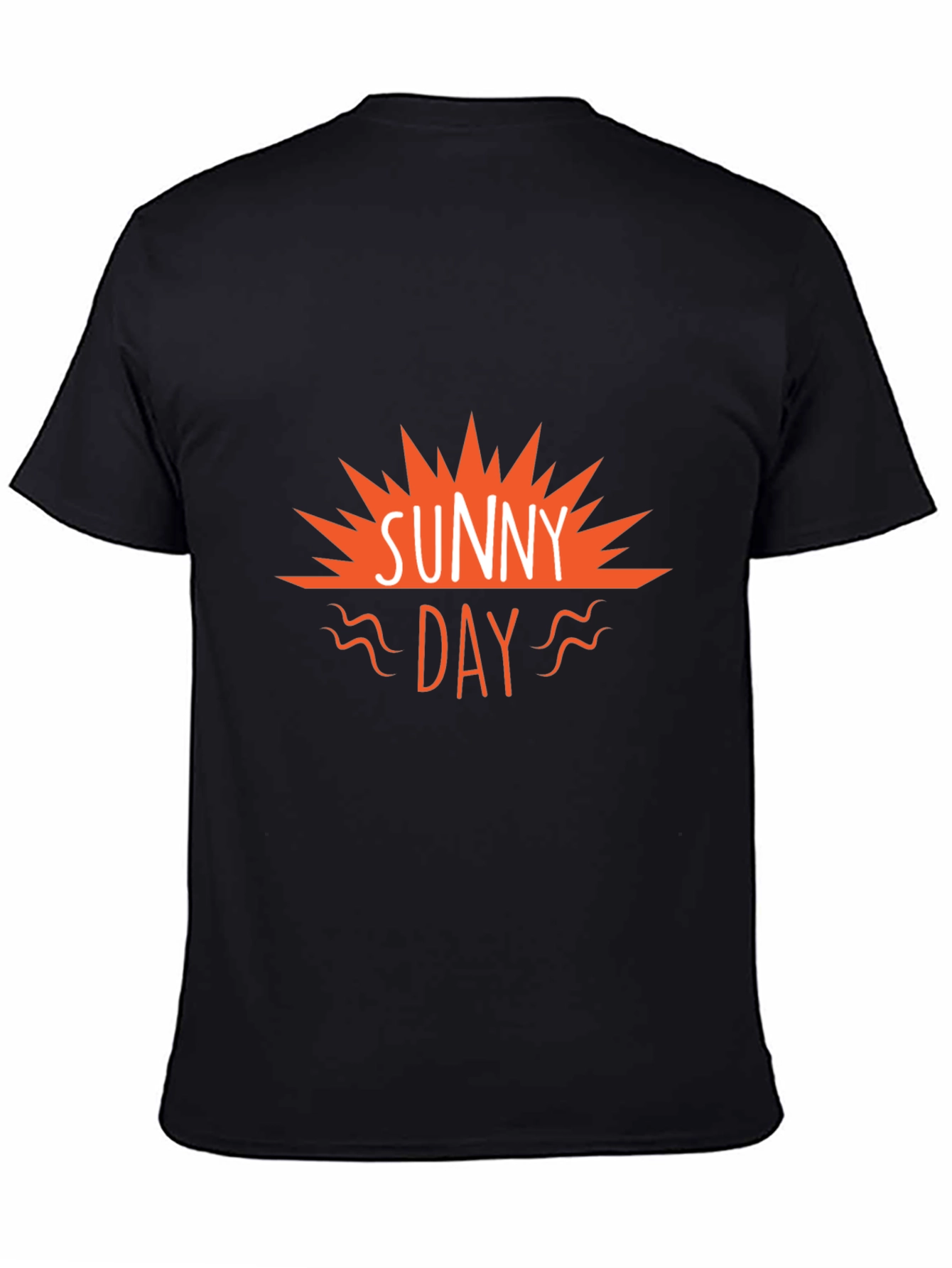 Sunny Day Graphic Tee - Black Casual T-Shirt