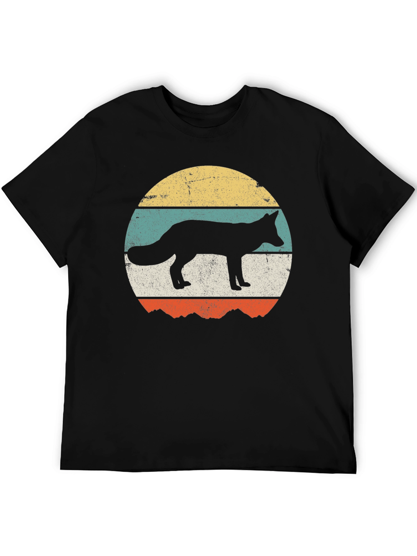 Retro Fox Graphic Tee - Vintage Style T-Shirt