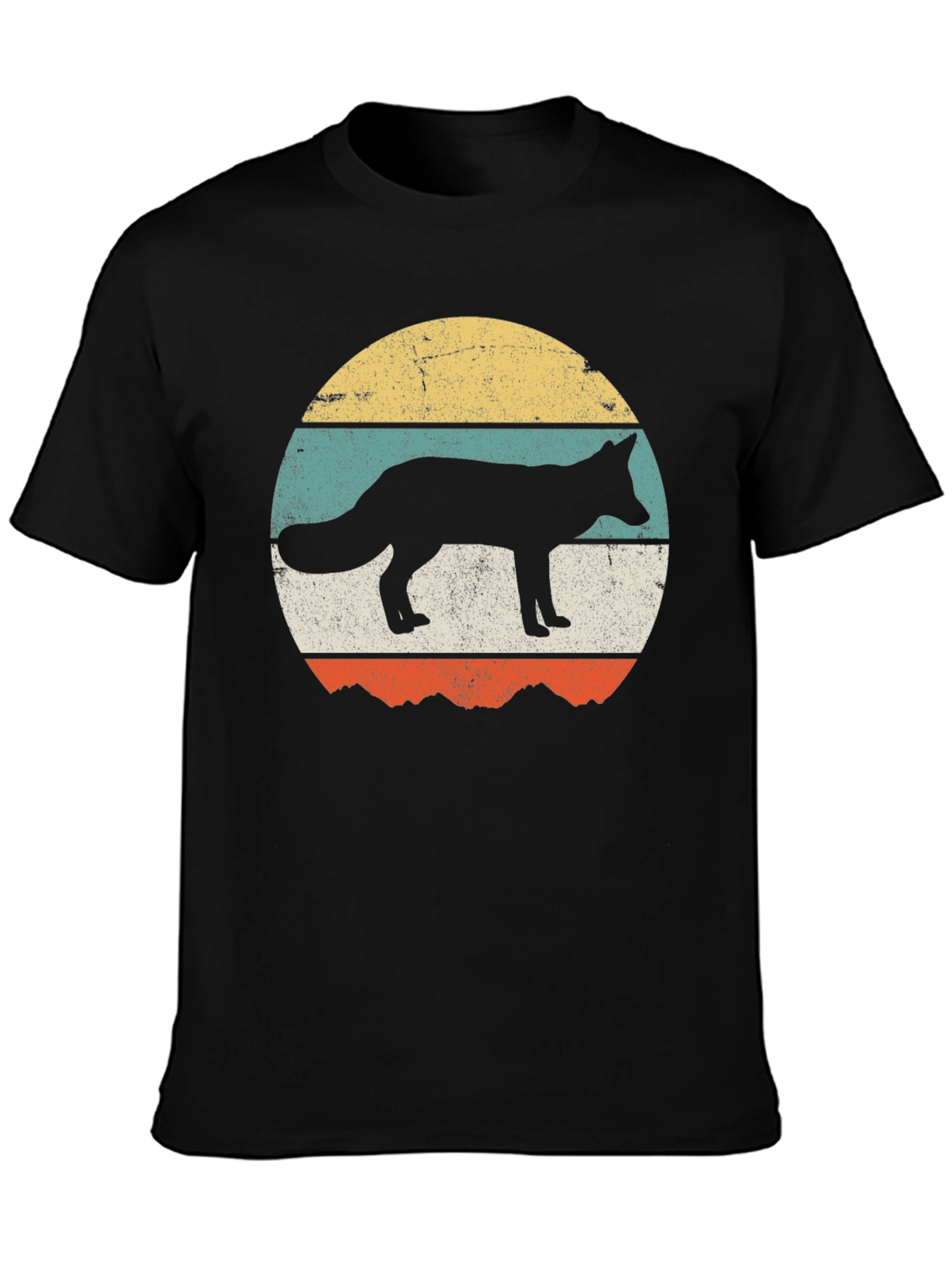 Retro Fox Graphic Tee - Vintage Style T-Shirt