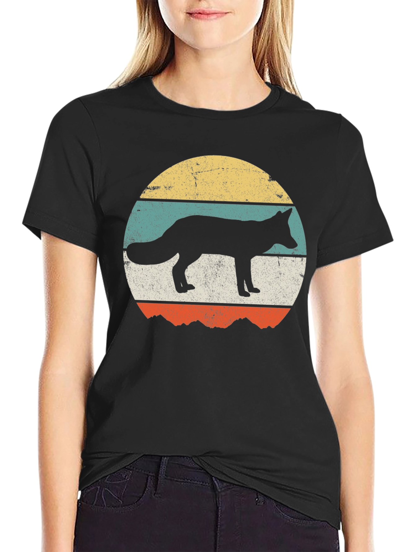 Retro Fox Graphic Tee - Vintage Style T-Shirt