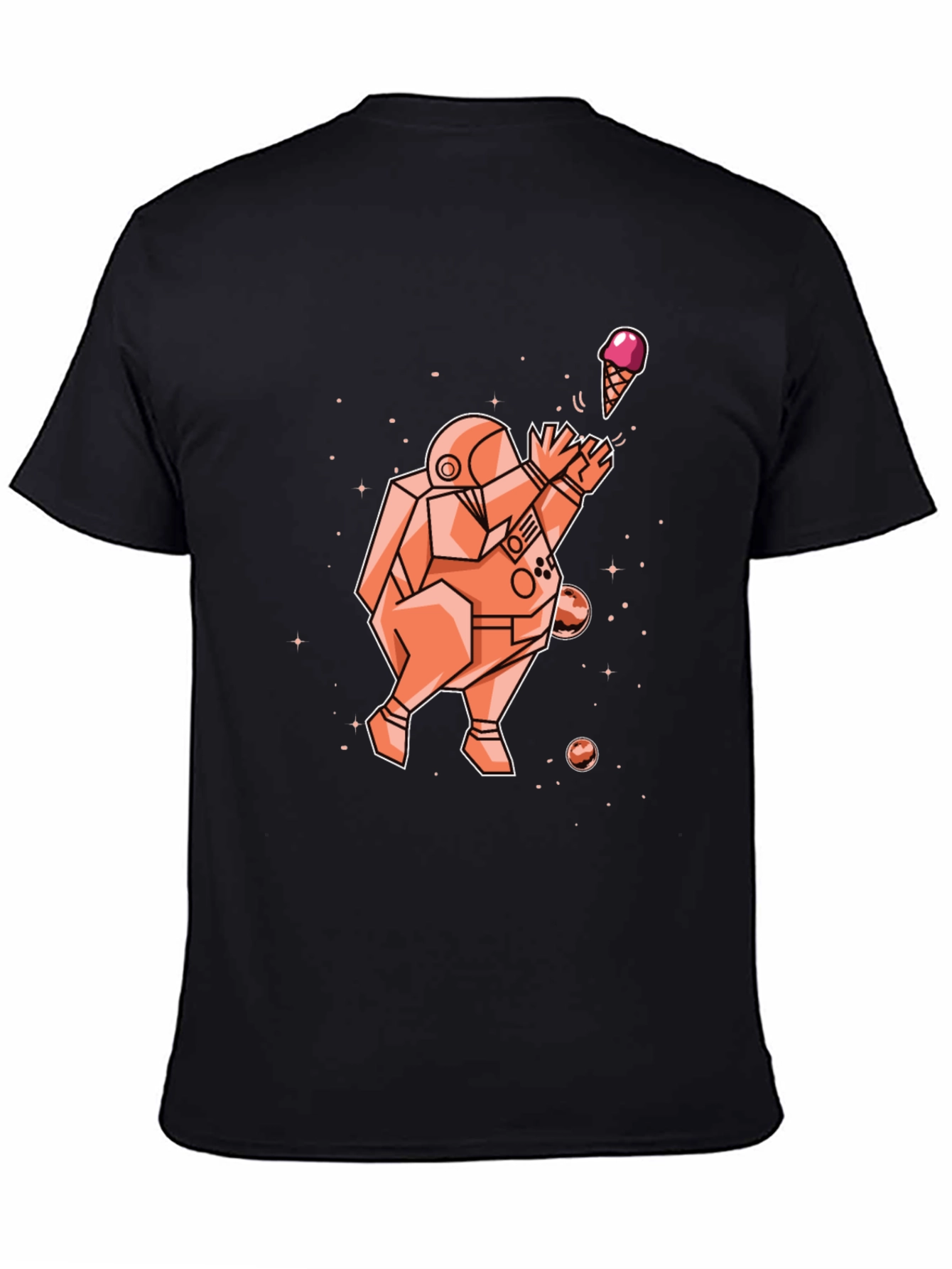 Astronaut Ice Cream Graphic T-Shirt