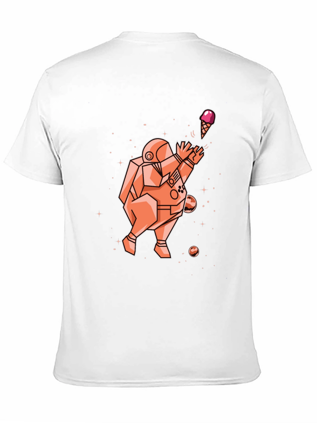 Astronaut Ice Cream Graphic T-Shirt