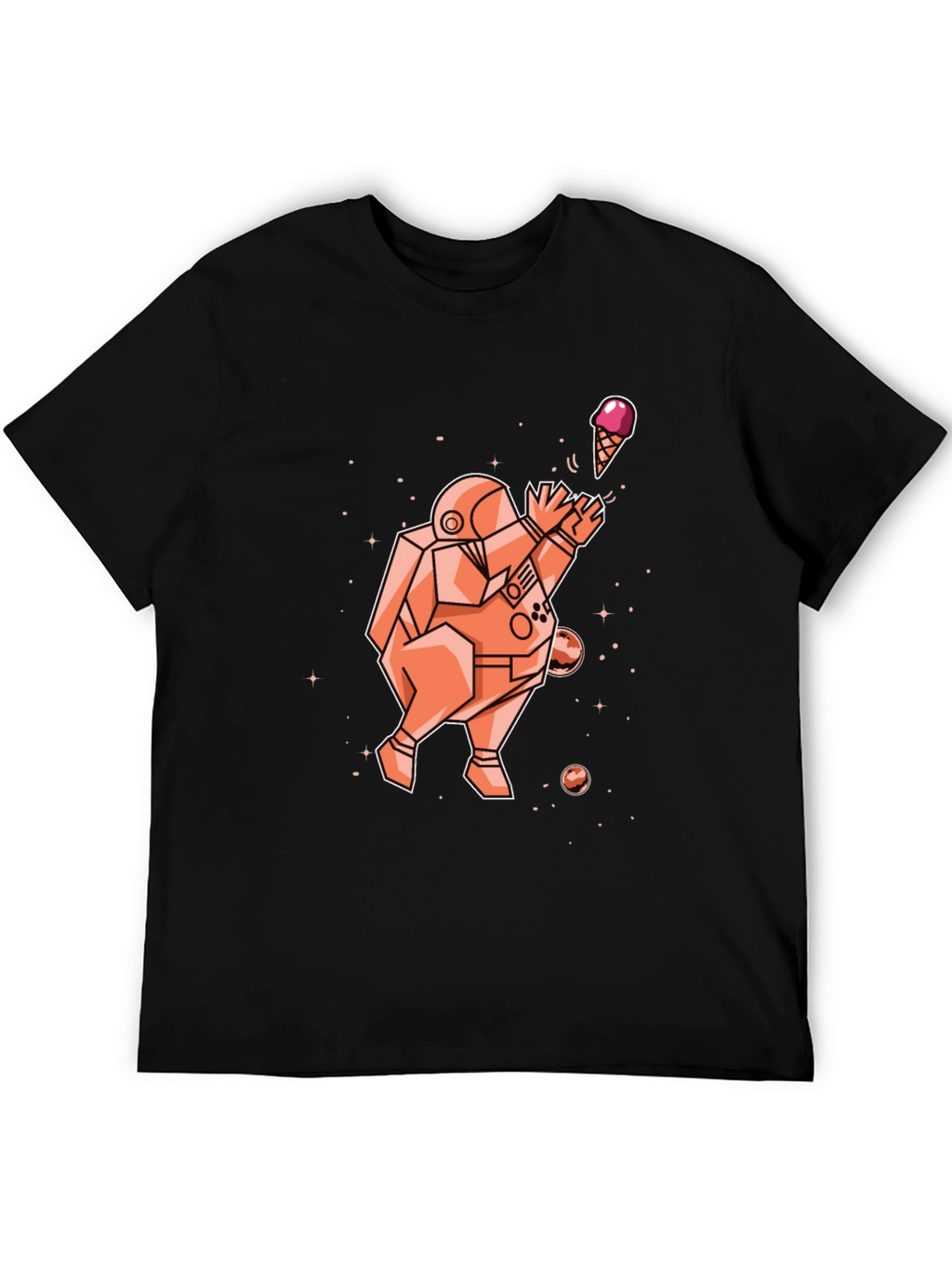 Astronaut Ice Cream Graphic T-Shirt
